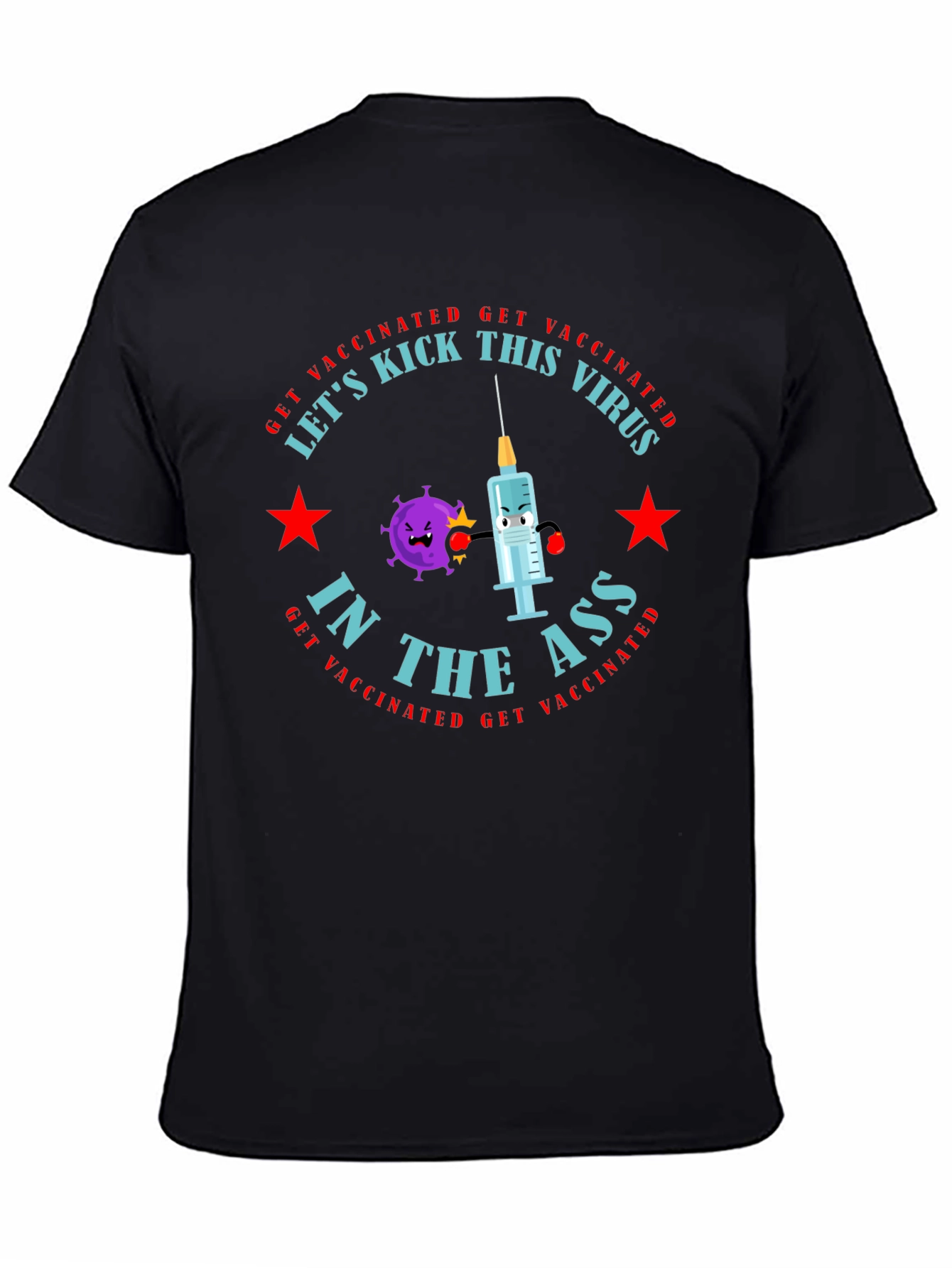 Vaccinated Virus Kick T-Shirt
