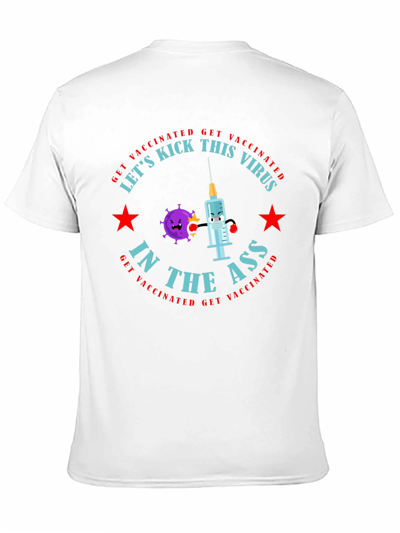 Vaccinated Virus Kick T-Shirt