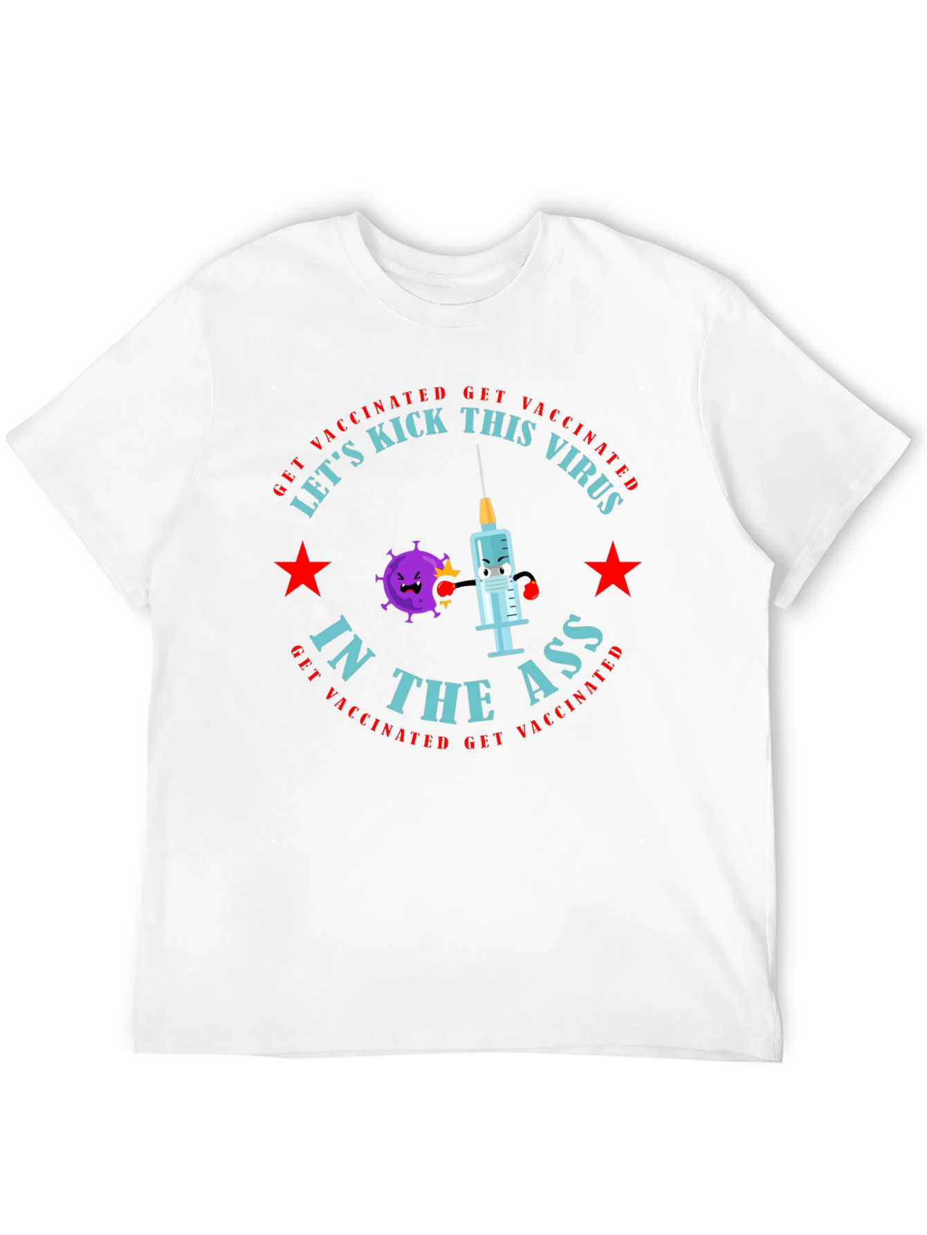 Vaccinated Virus Kick T-Shirt
