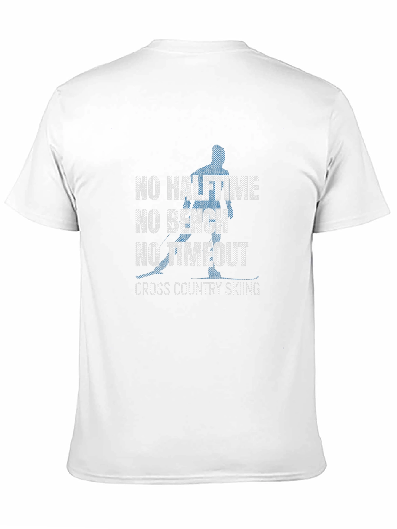 No Halftime Skiing Black Graphic Tee Shirt
