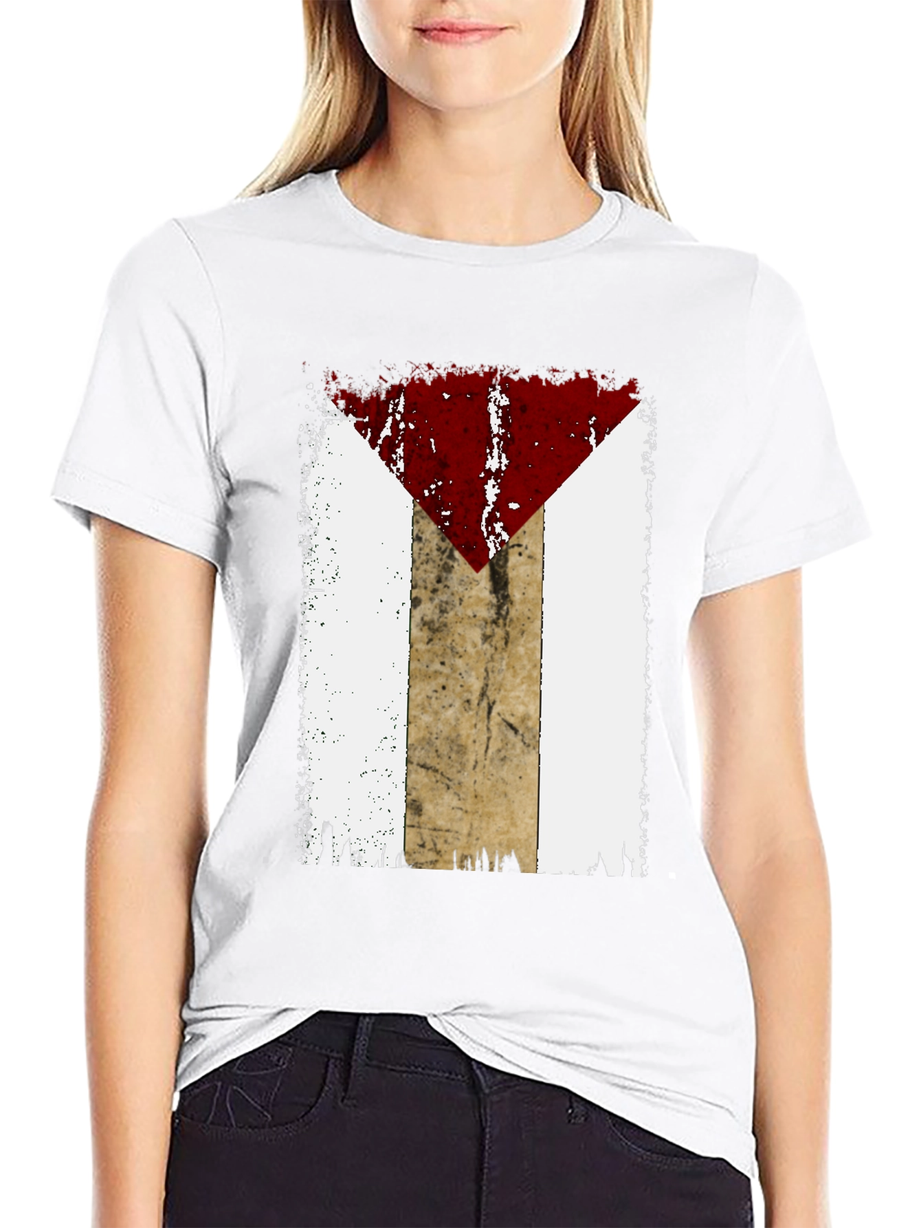 Distressed Flag Graphic T-Shirt