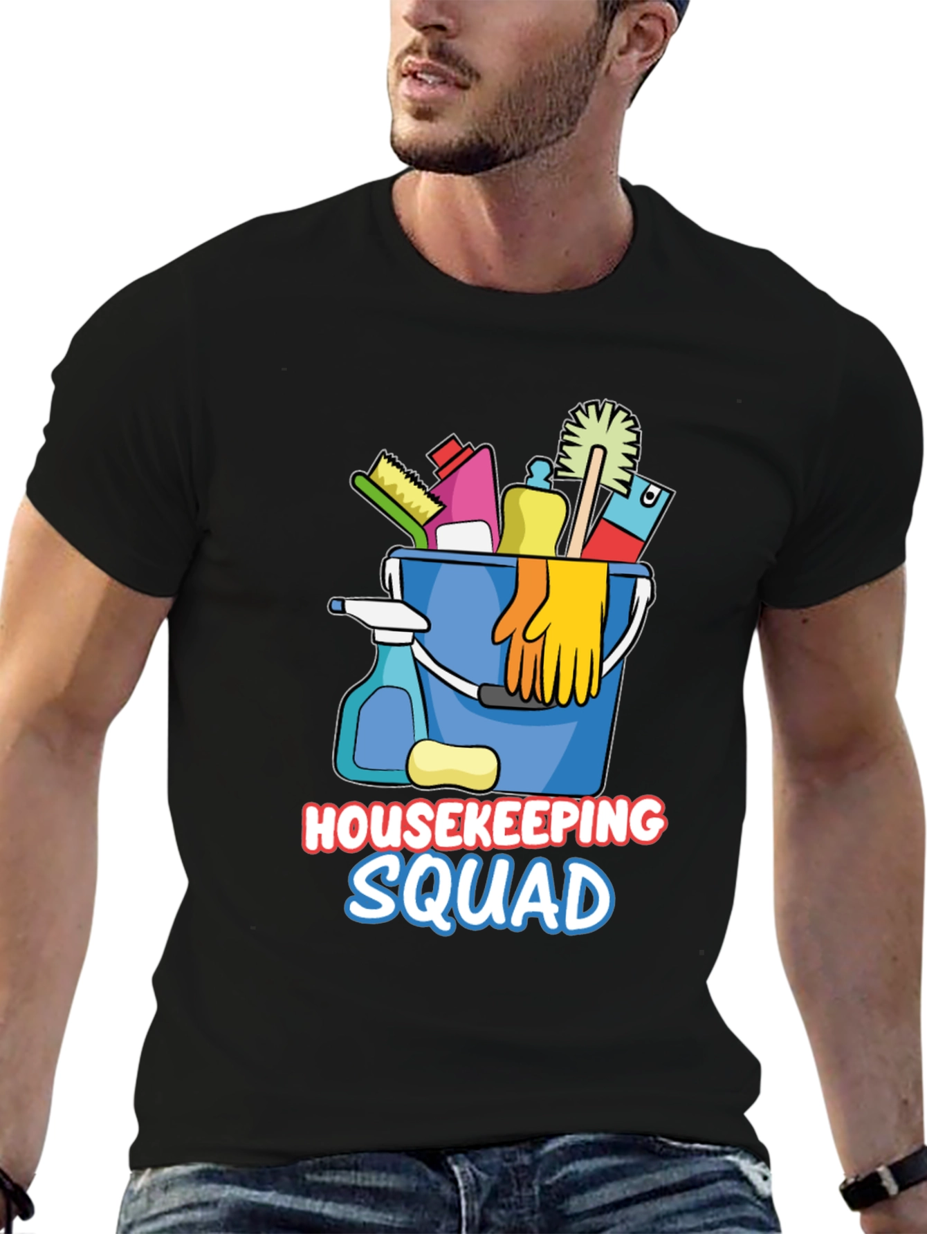 Housekeeping Squad Graphic T-Shirt