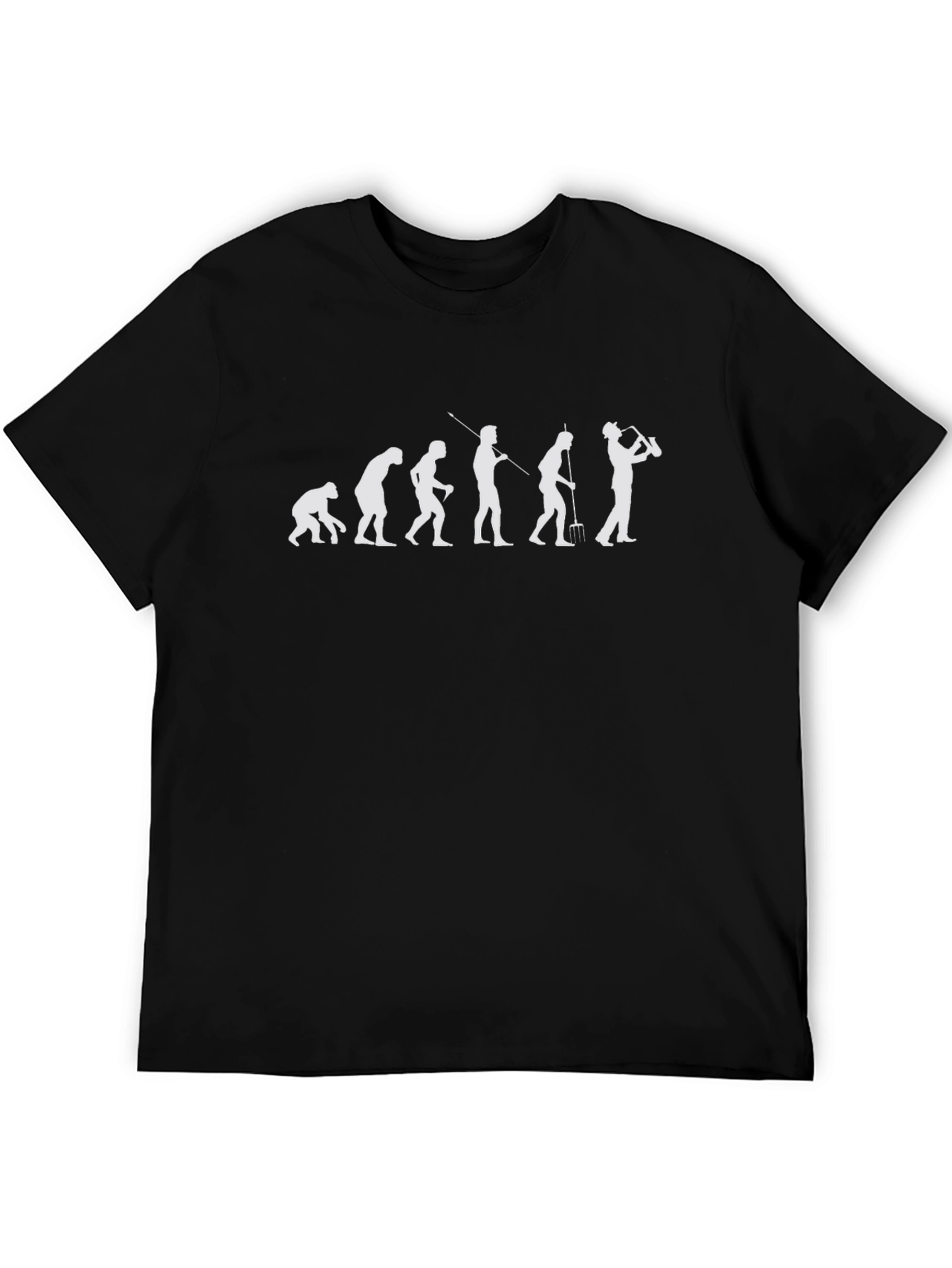 Evolution of Man to Golfer Black T-Shirt