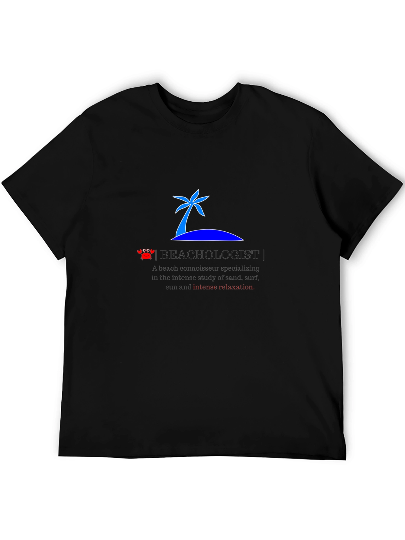 Beachologist Mens T-Shirt - Relax on Island