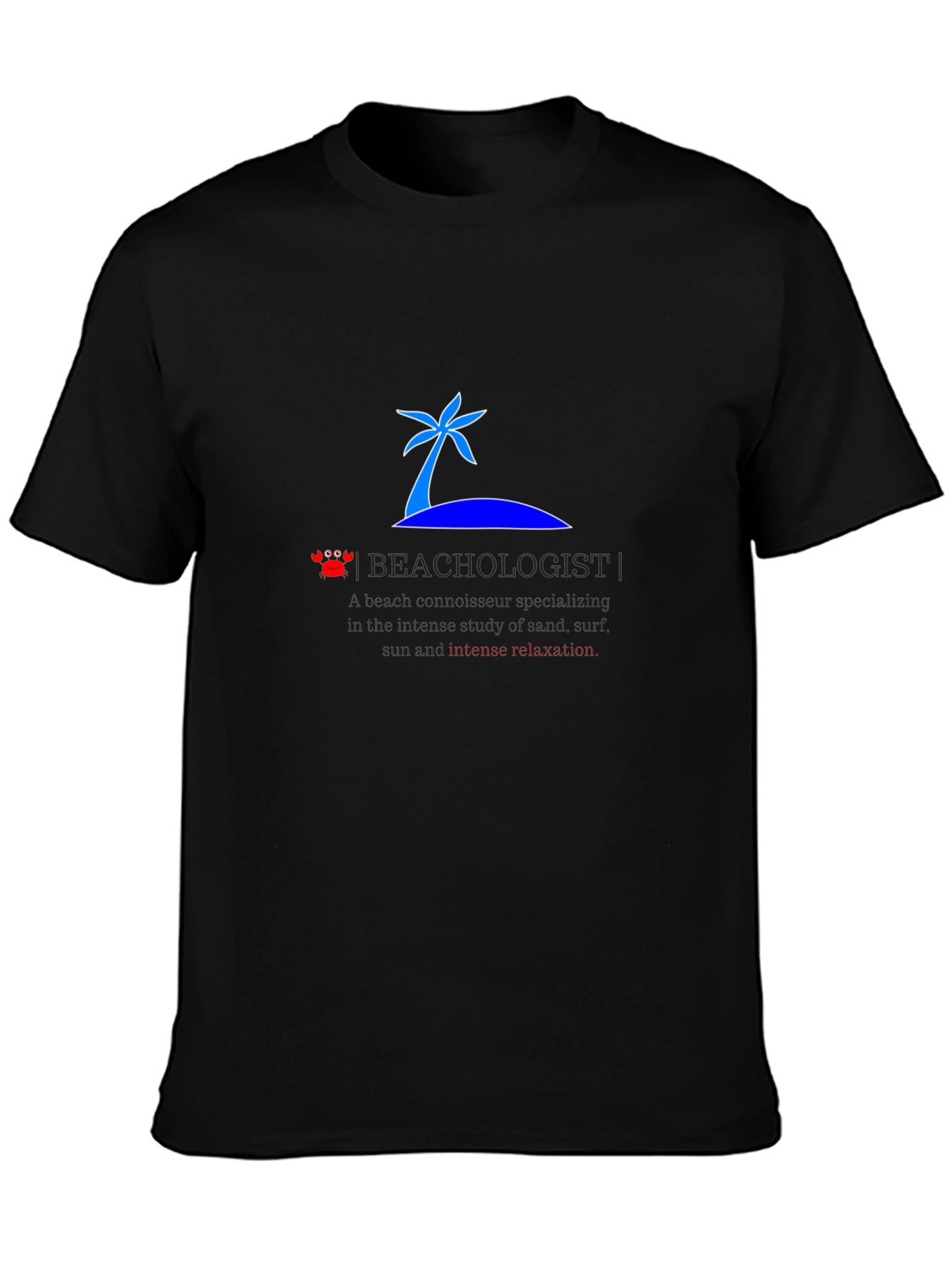 Beachologist Mens T-Shirt - Relax on Island