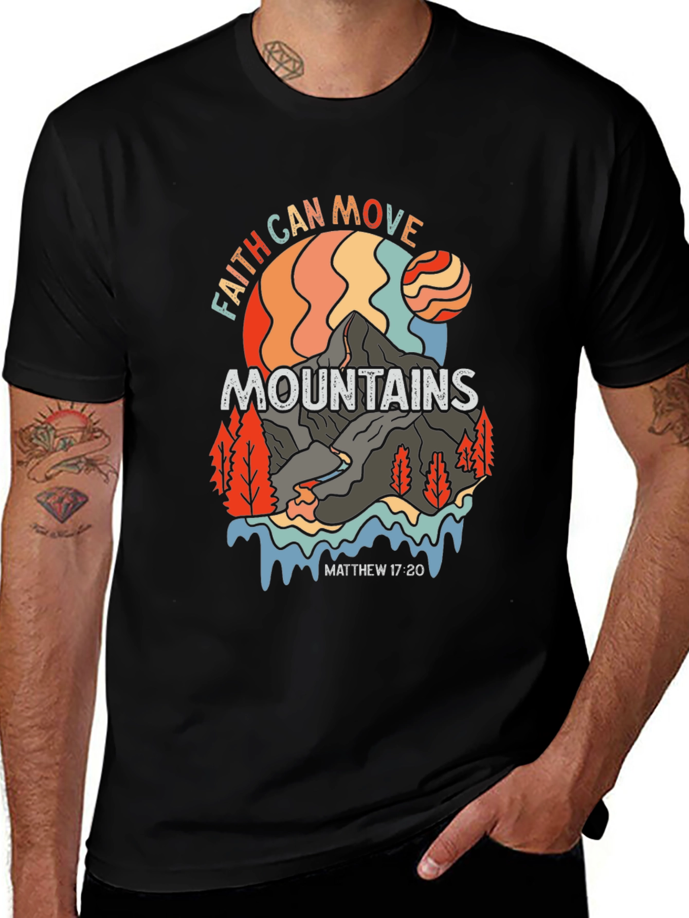 Faith Can Move Mountains Graphic T-Shirt