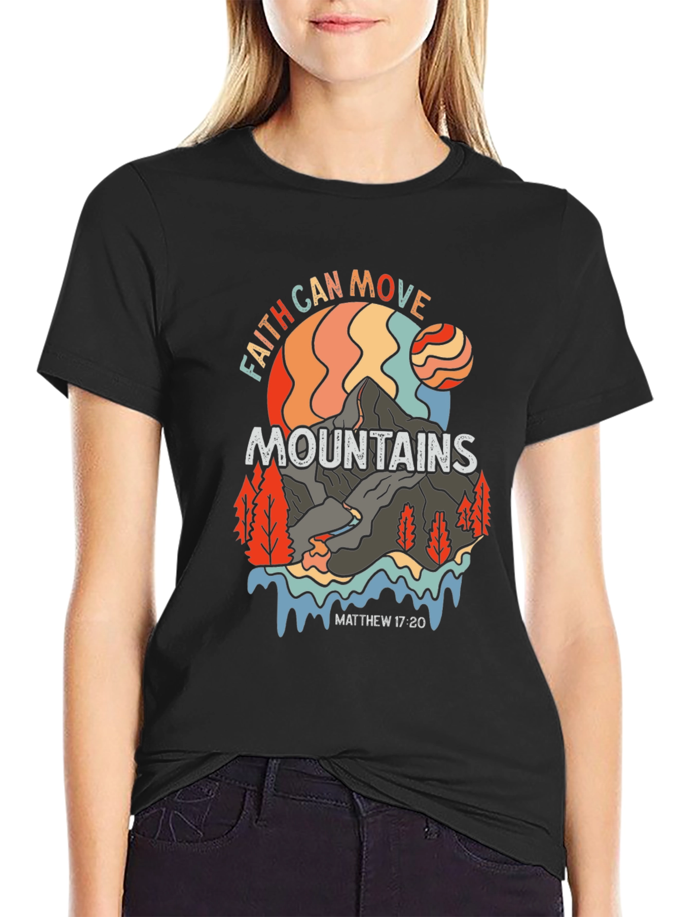 Faith Can Move Mountains Graphic T-Shirt