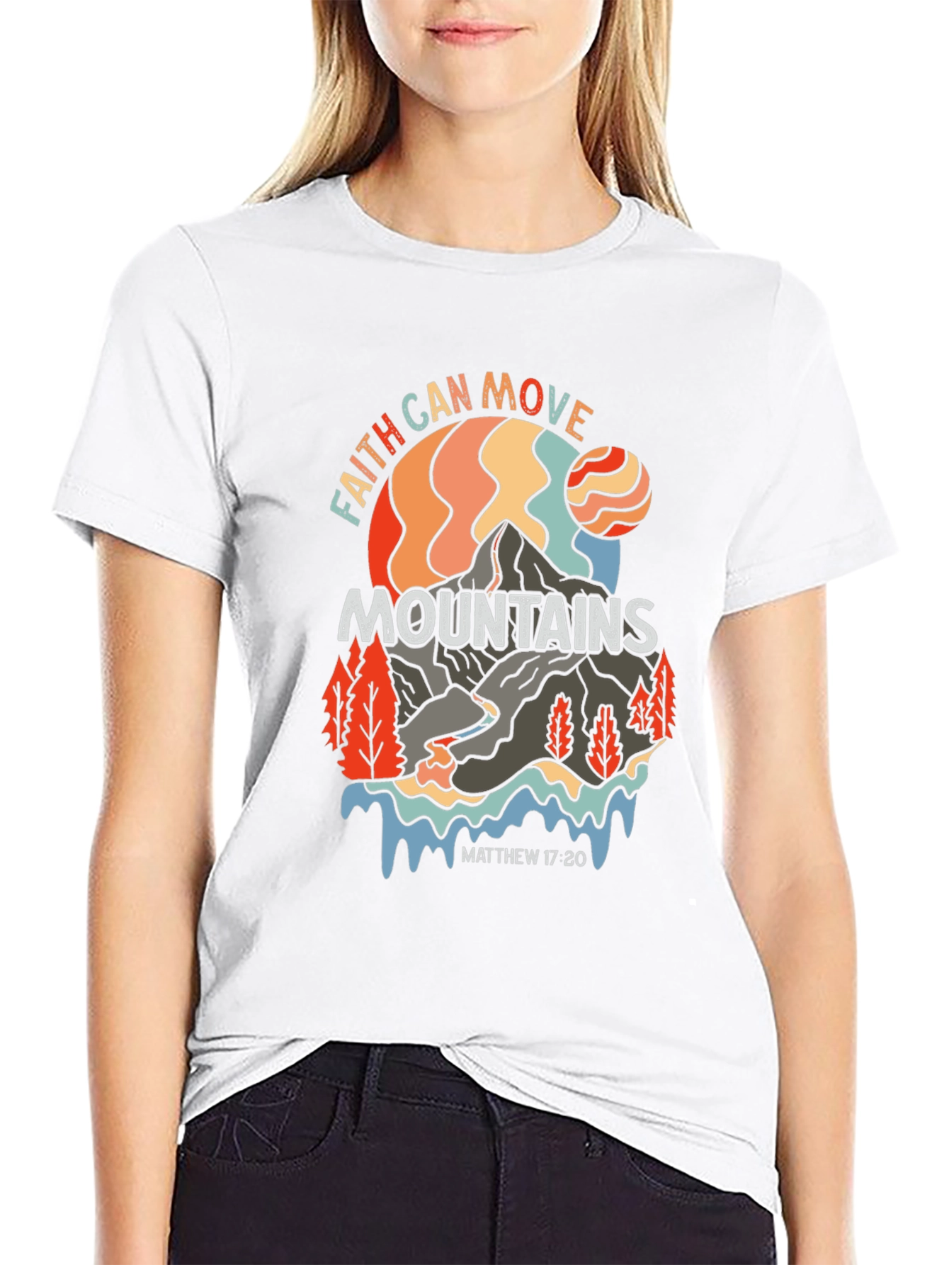 Faith Can Move Mountains Graphic T-Shirt