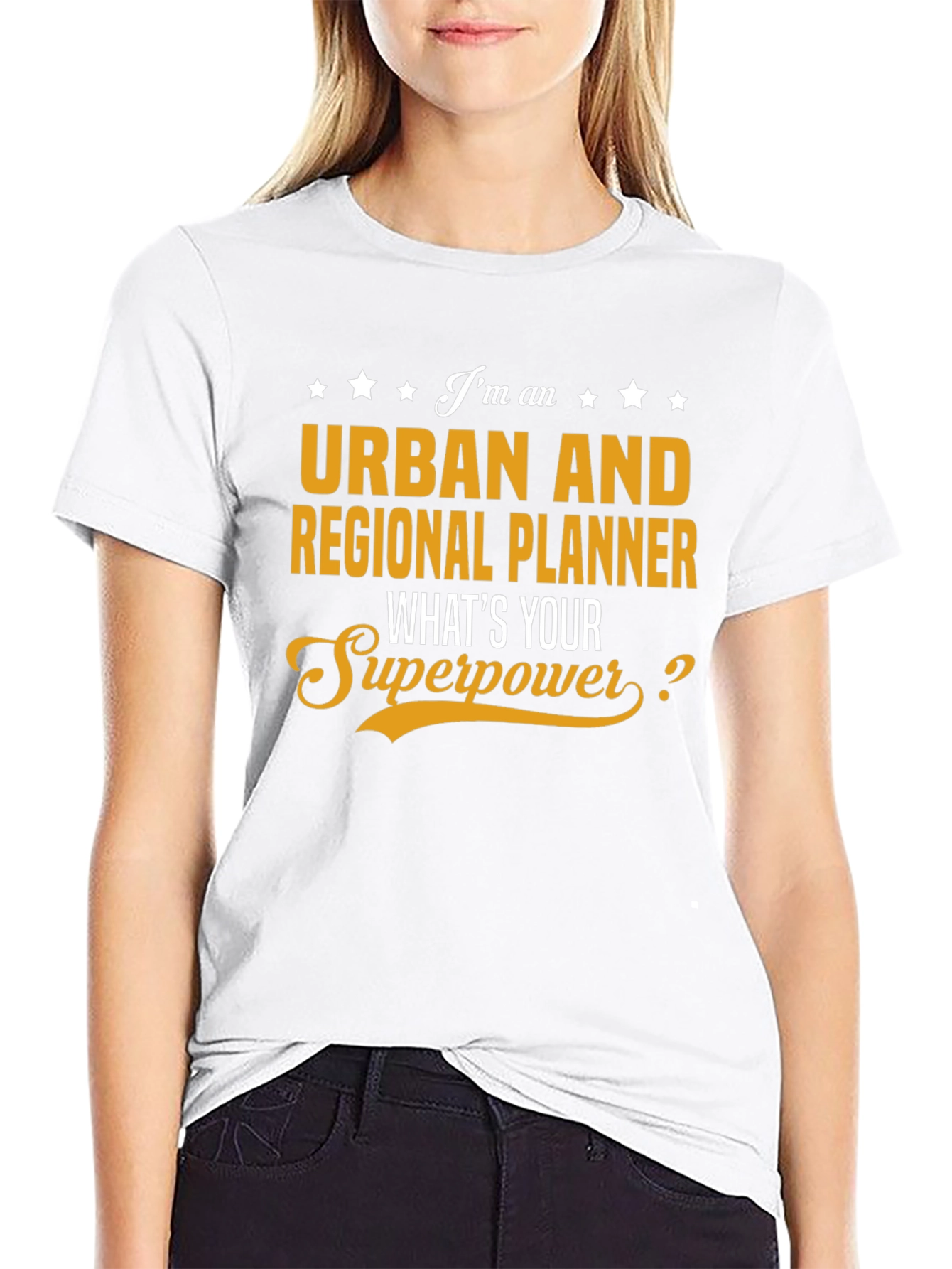 Urban Planner Superpower Black T-Shirt
