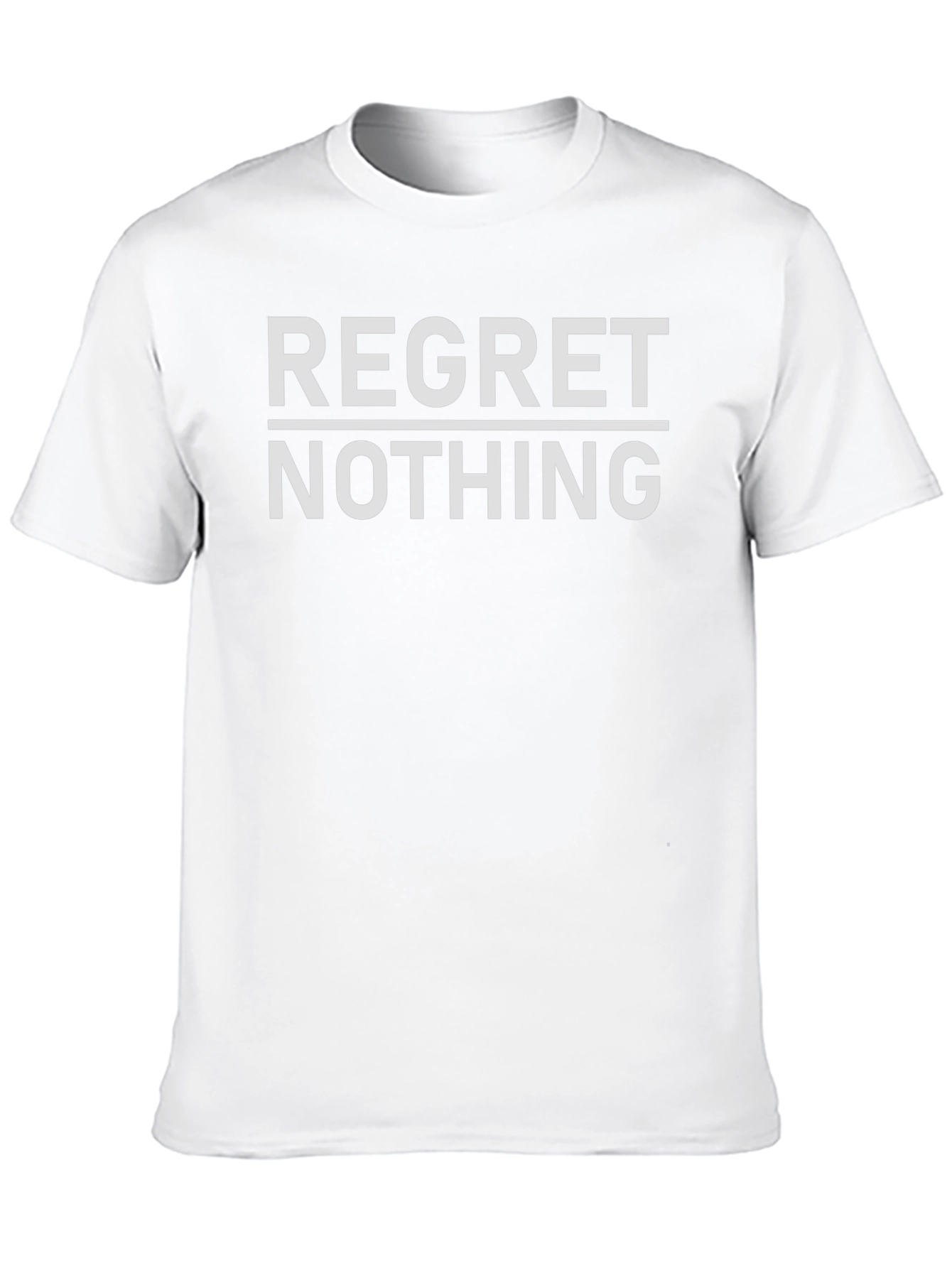 Regret Nothing Graphic T-Shirt - Bold Statement Tee