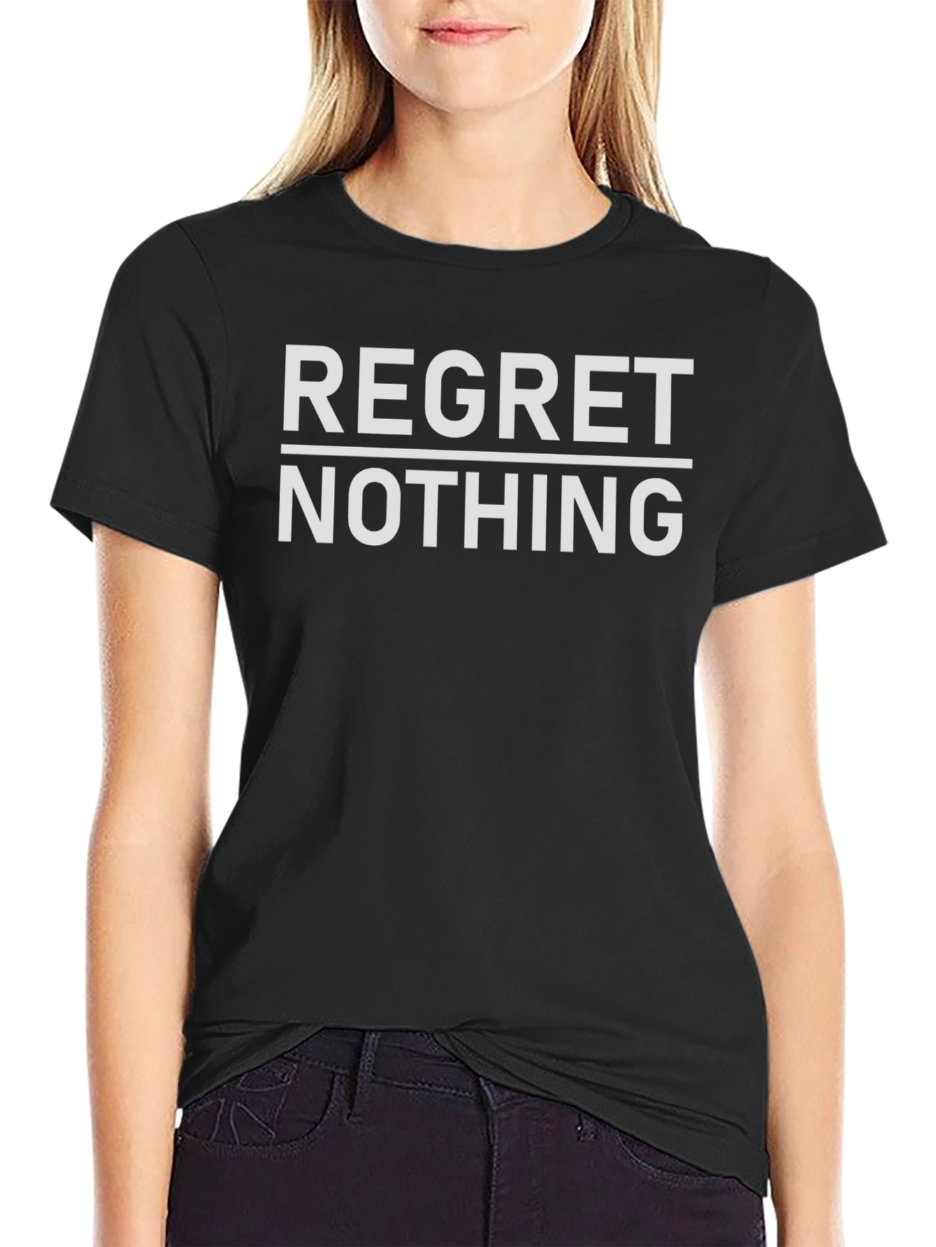Regret Nothing Graphic T-Shirt - Bold Statement Tee