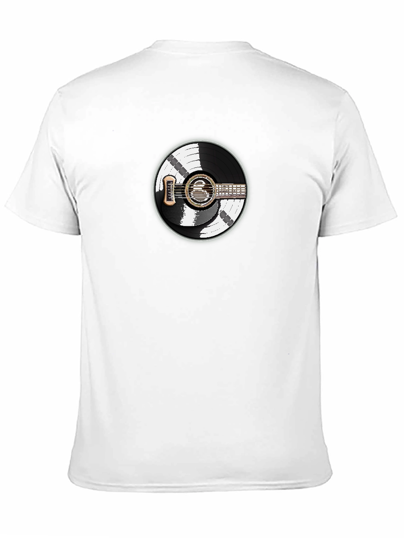 Vinyl Record Guitar Graphic T-Shirt