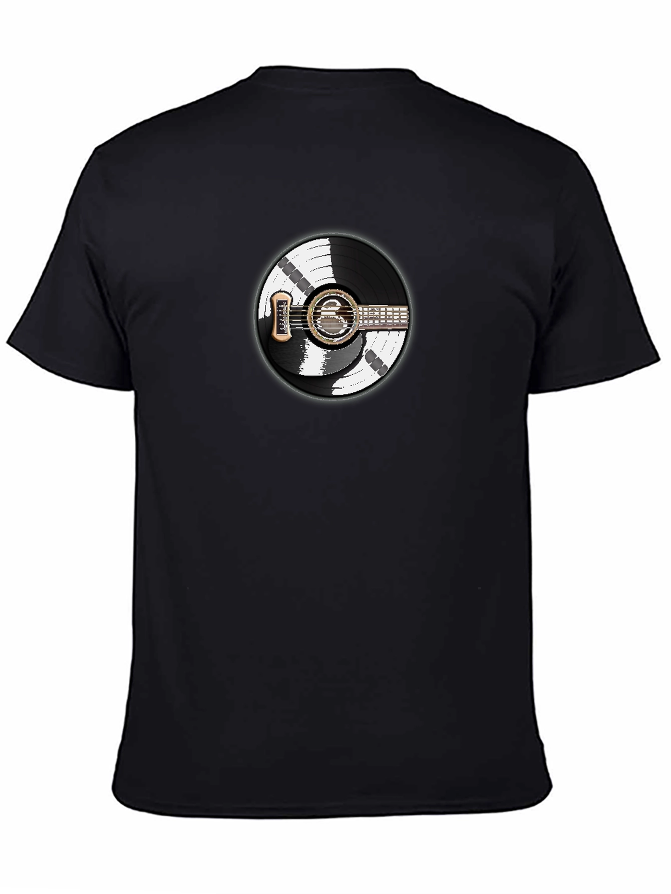 Vinyl Record Guitar Graphic T-Shirt