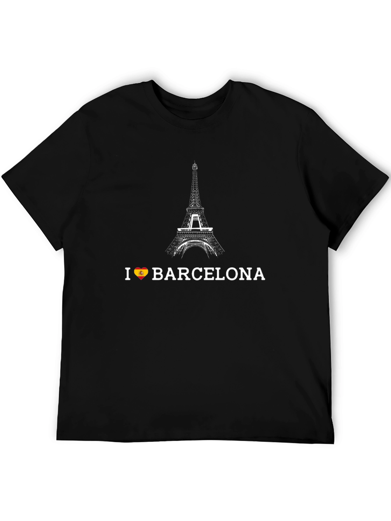 I Love Barcelona Black T-Shirt