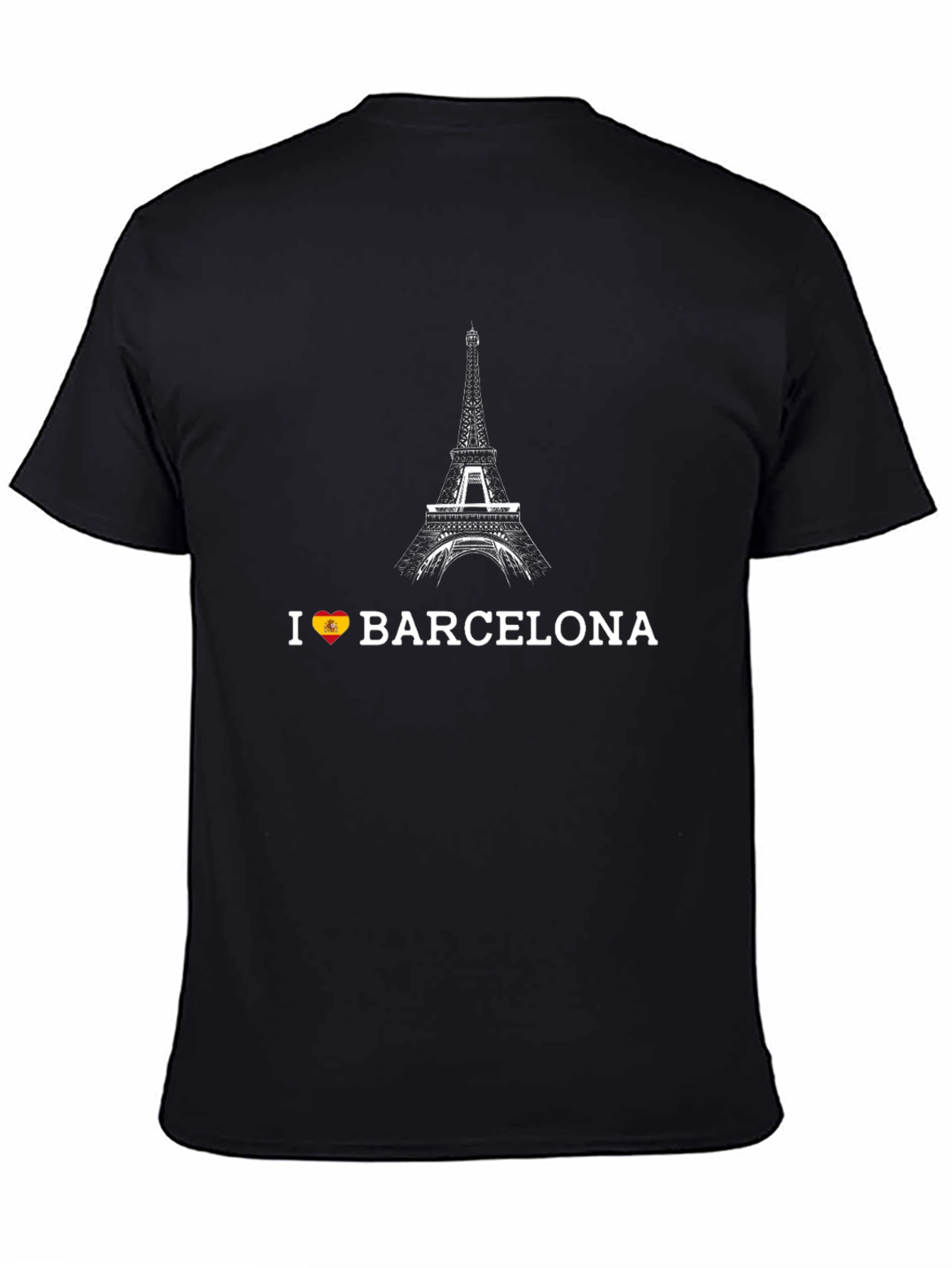 I Love Barcelona Black T-Shirt