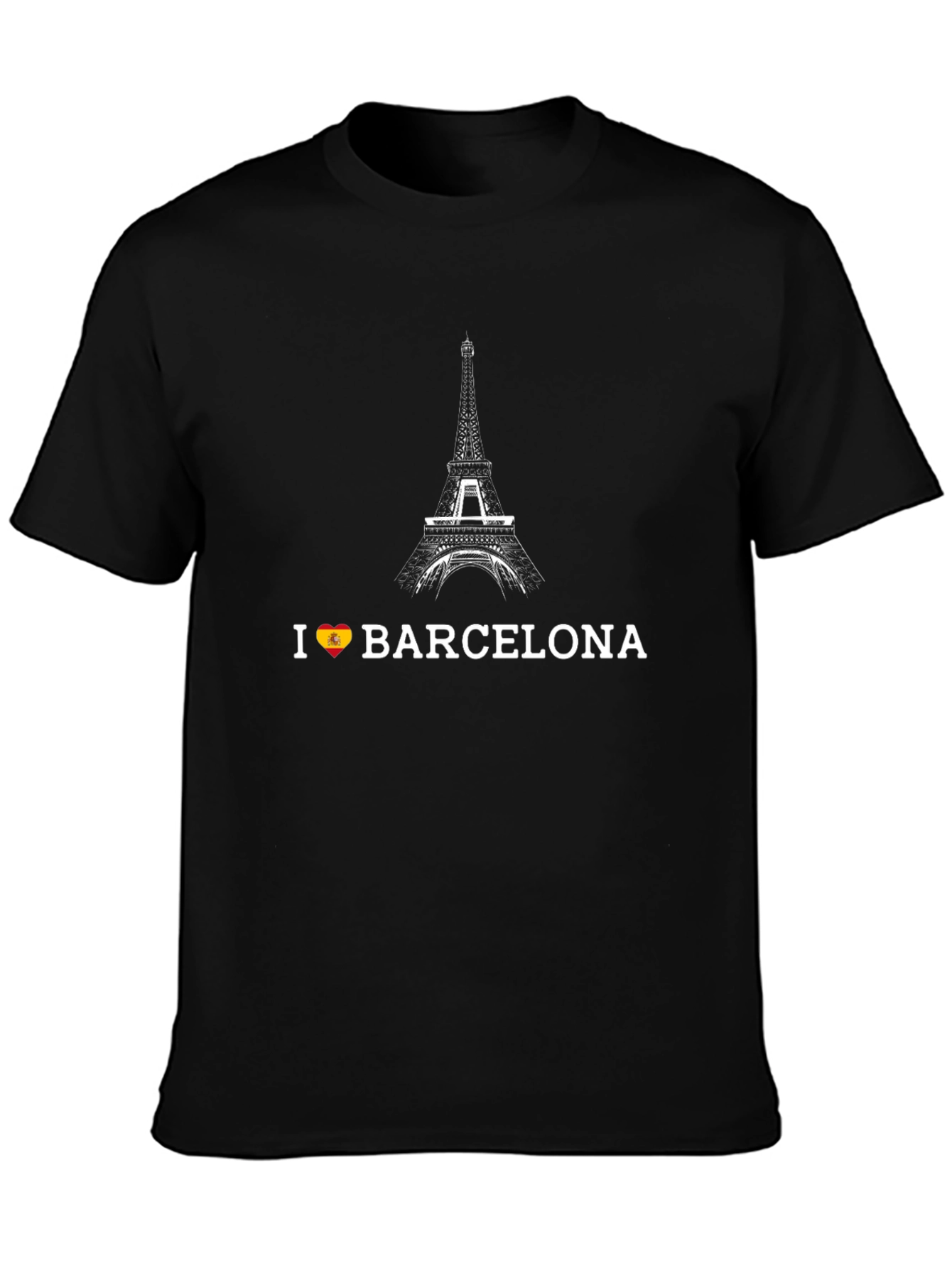 I Love Barcelona Black T-Shirt
