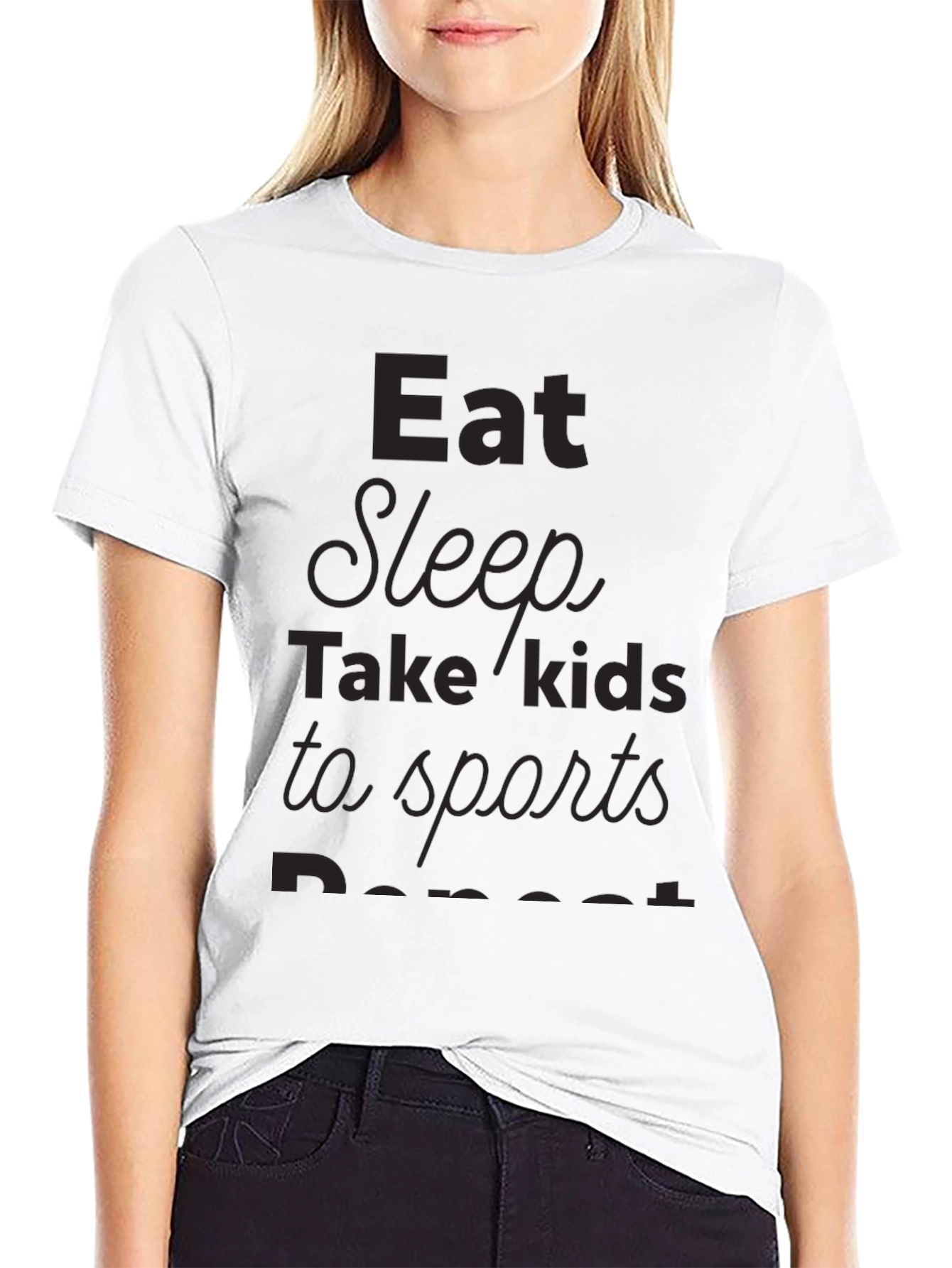 Eat Sleep Take Kids to Sports Repeat T-Shirt