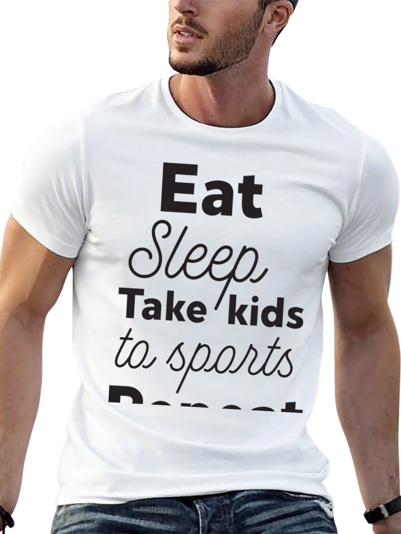 Eat Sleep Take Kids to Sports Repeat T-Shirt