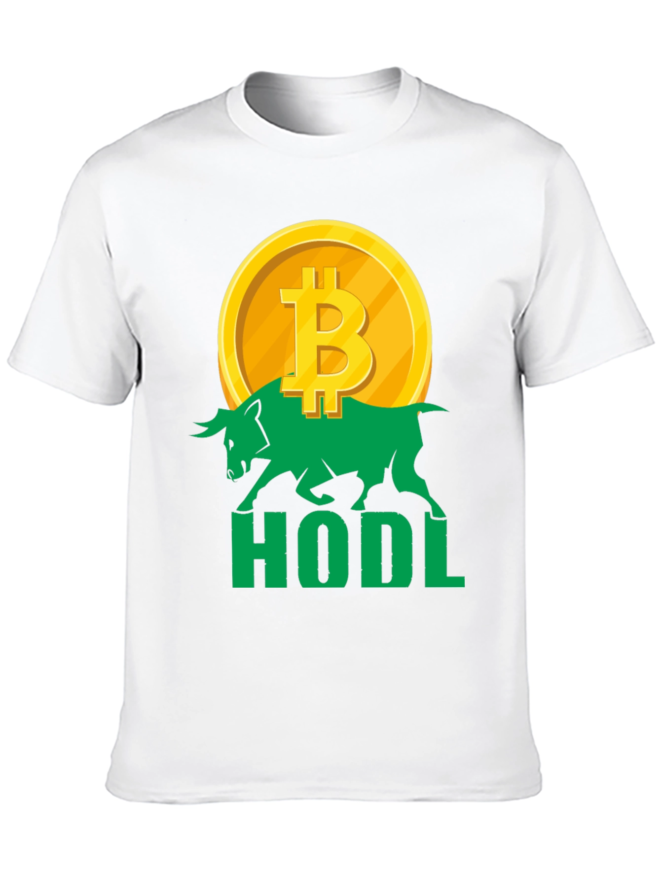 HODL Bitcoin Bull T-Shirt Crypto Investor Tee