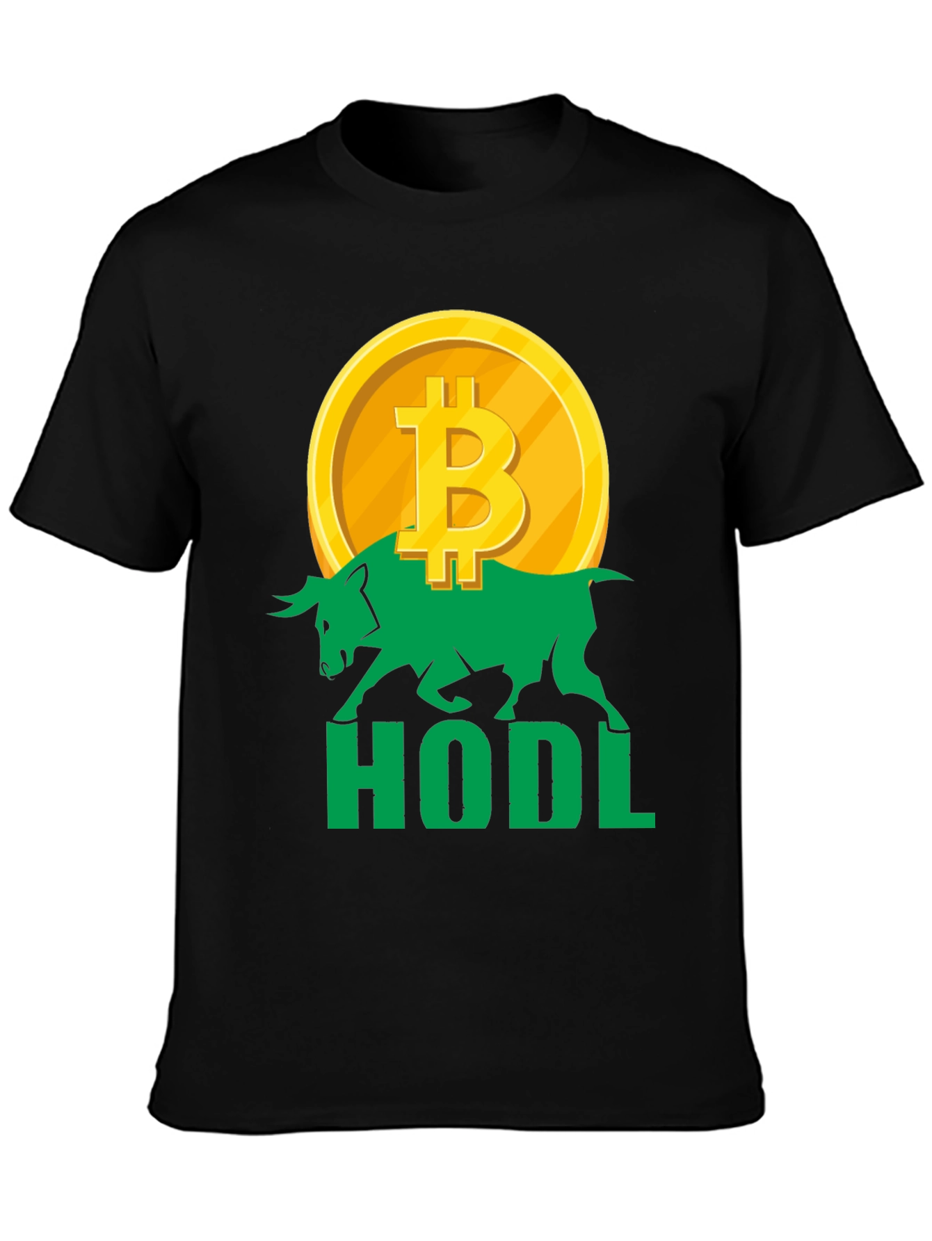 HODL Bitcoin Bull T-Shirt Crypto Investor Tee