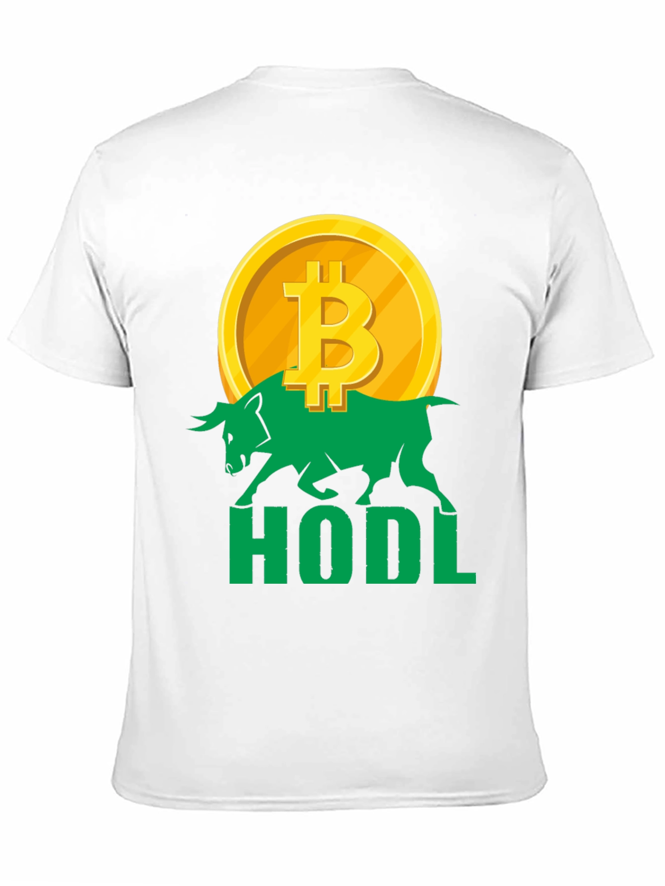 HODL Bitcoin Bull T-Shirt Crypto Investor Tee