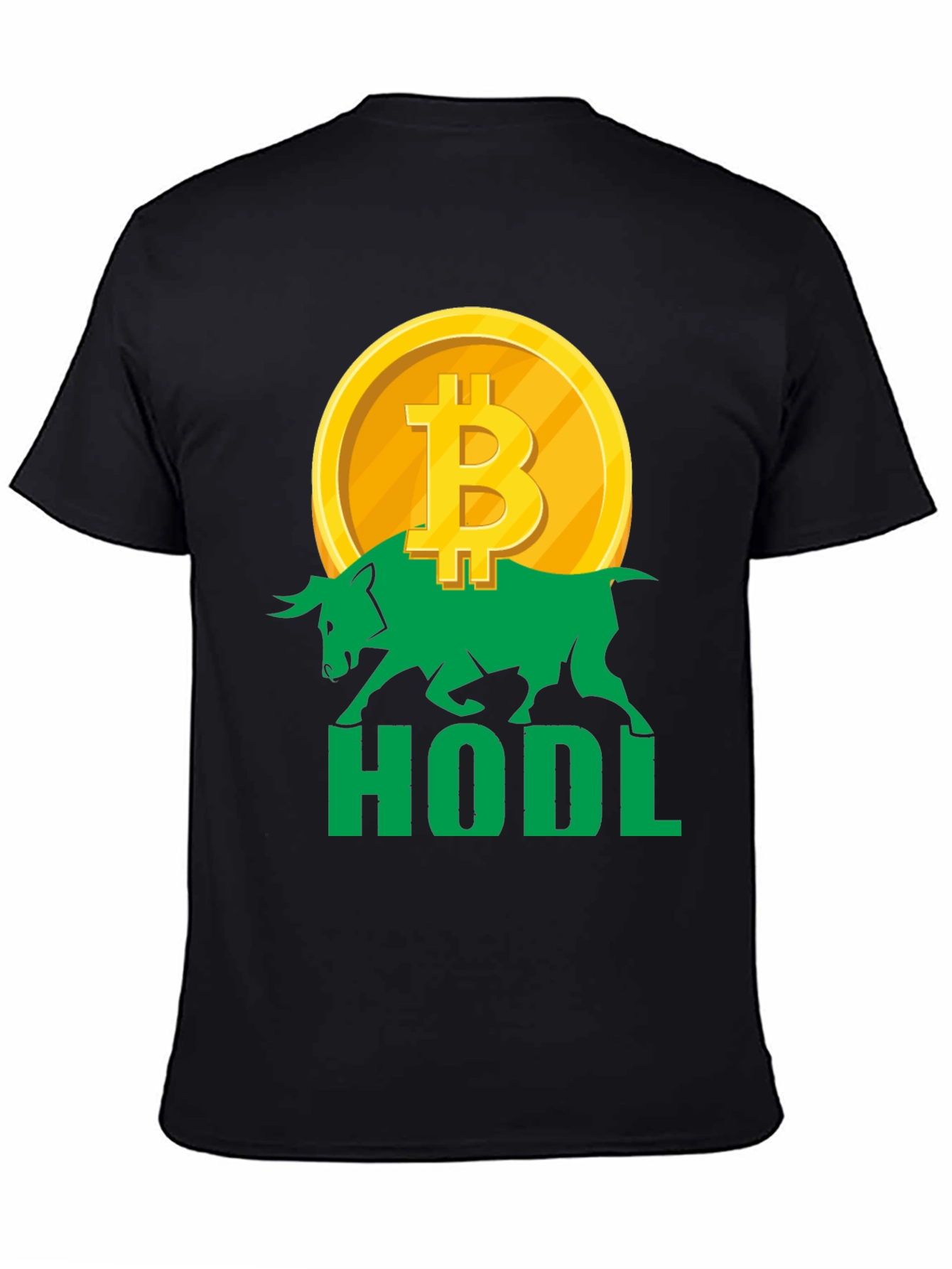 HODL Bitcoin Bull T-Shirt Crypto Investor Tee