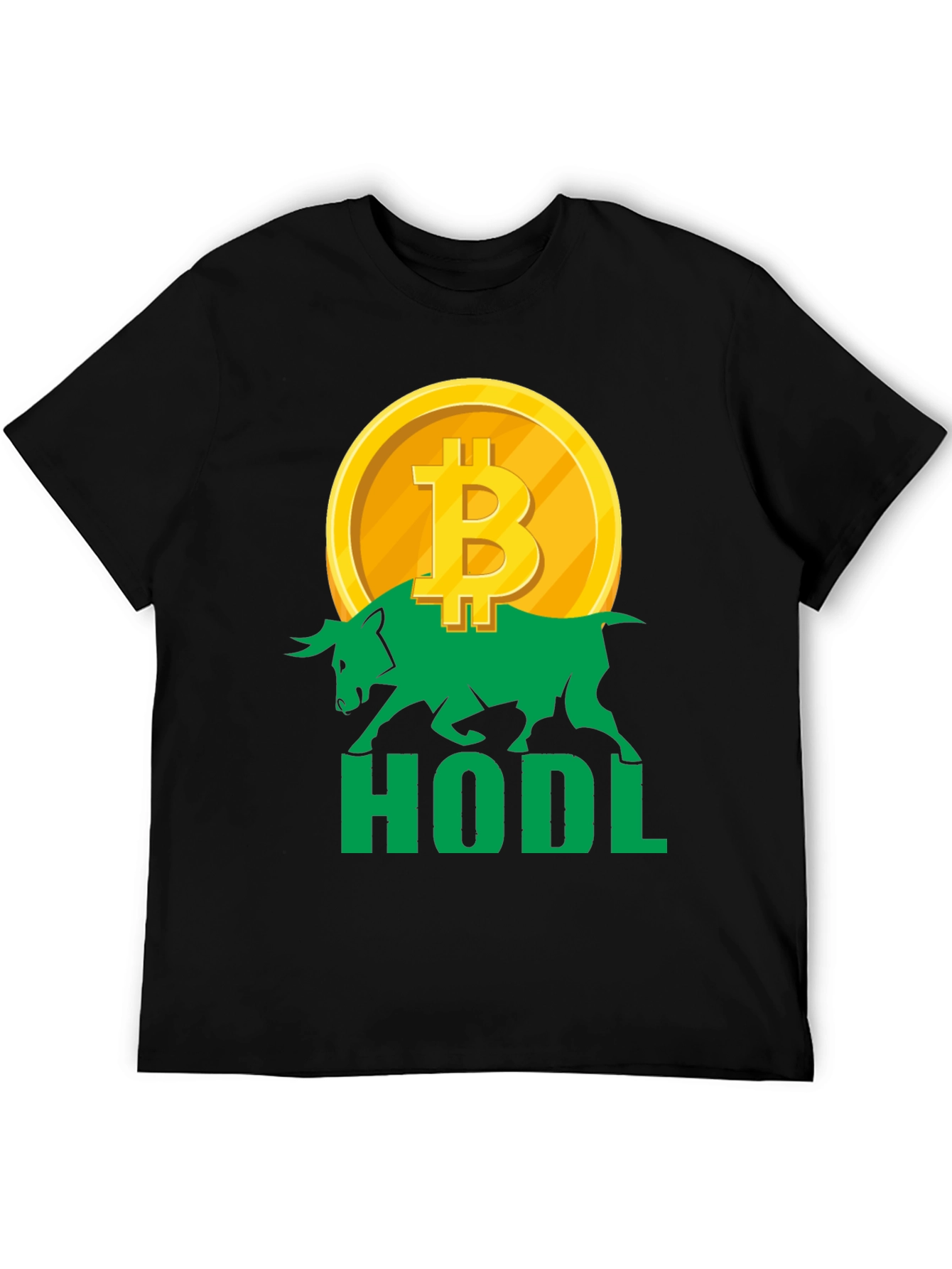 HODL Bitcoin Bull T-Shirt Crypto Investor Tee