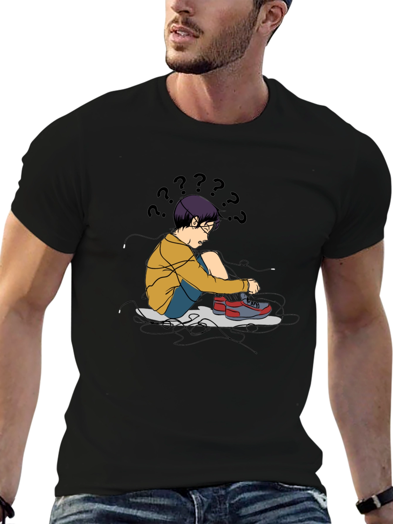 Confused Kid T-Shirt - Soft Cotton Graphic Tee