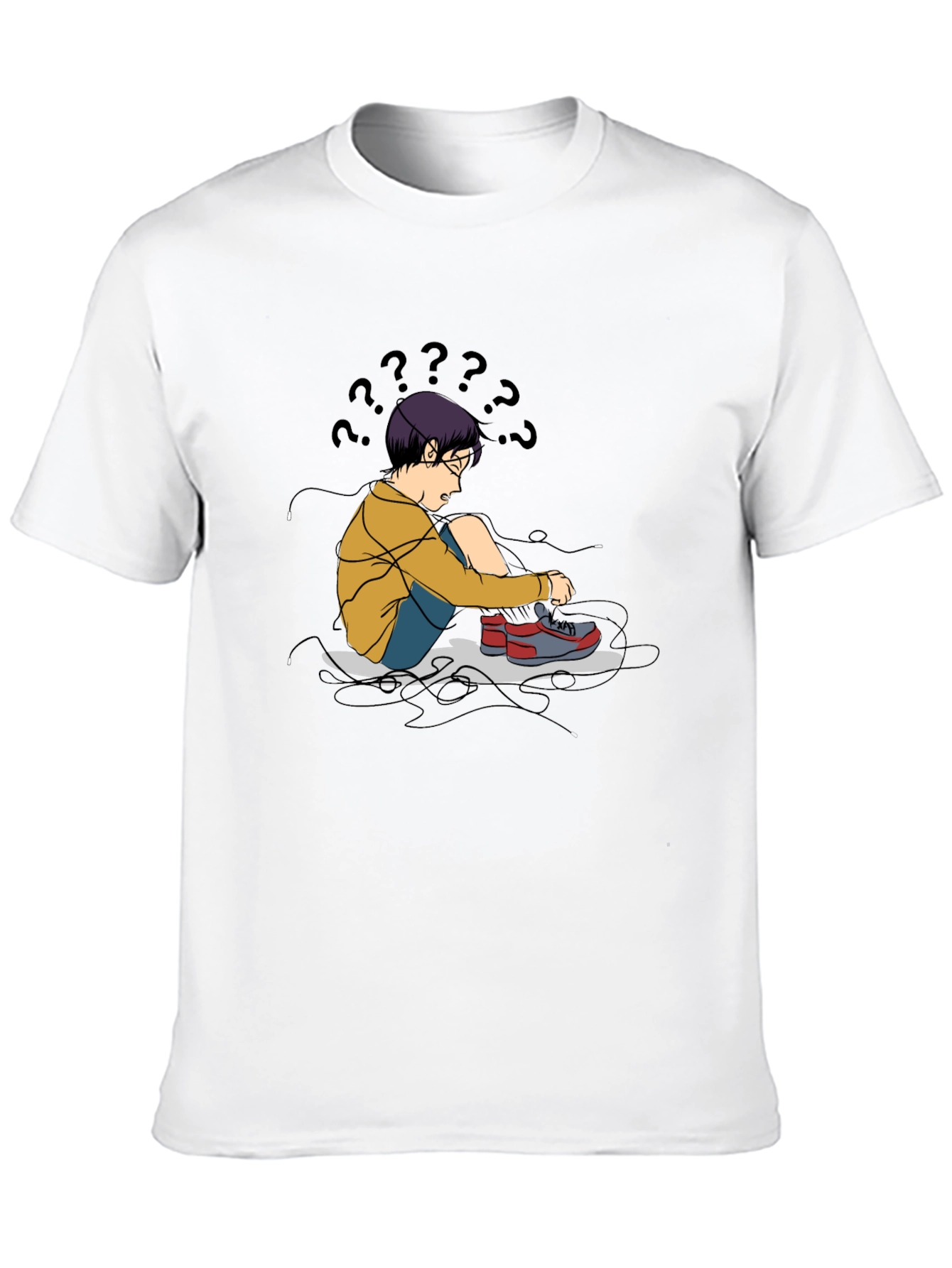 Confused Kid T-Shirt - Soft Cotton Graphic Tee