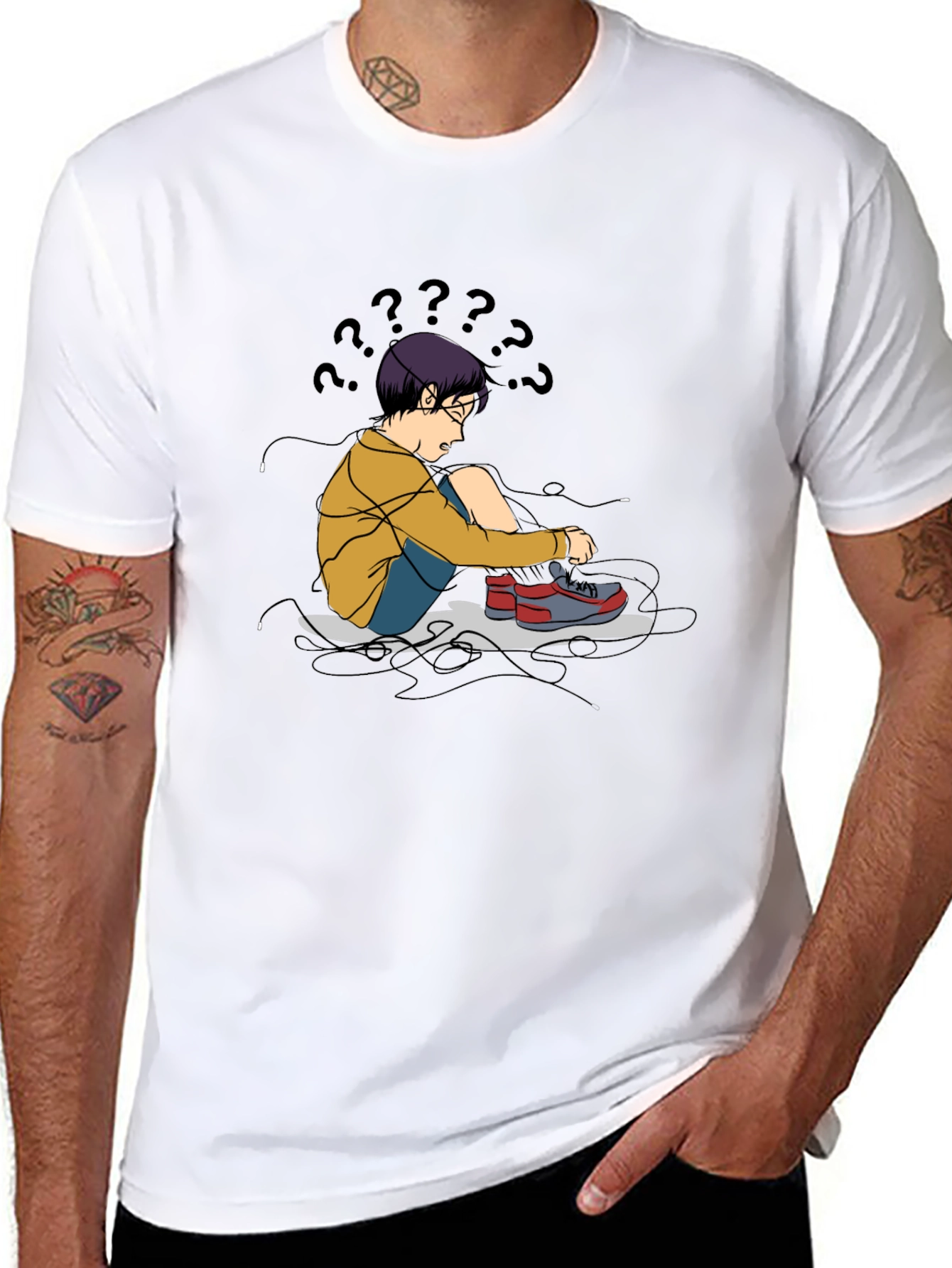 Confused Kid T-Shirt - Soft Cotton Graphic Tee