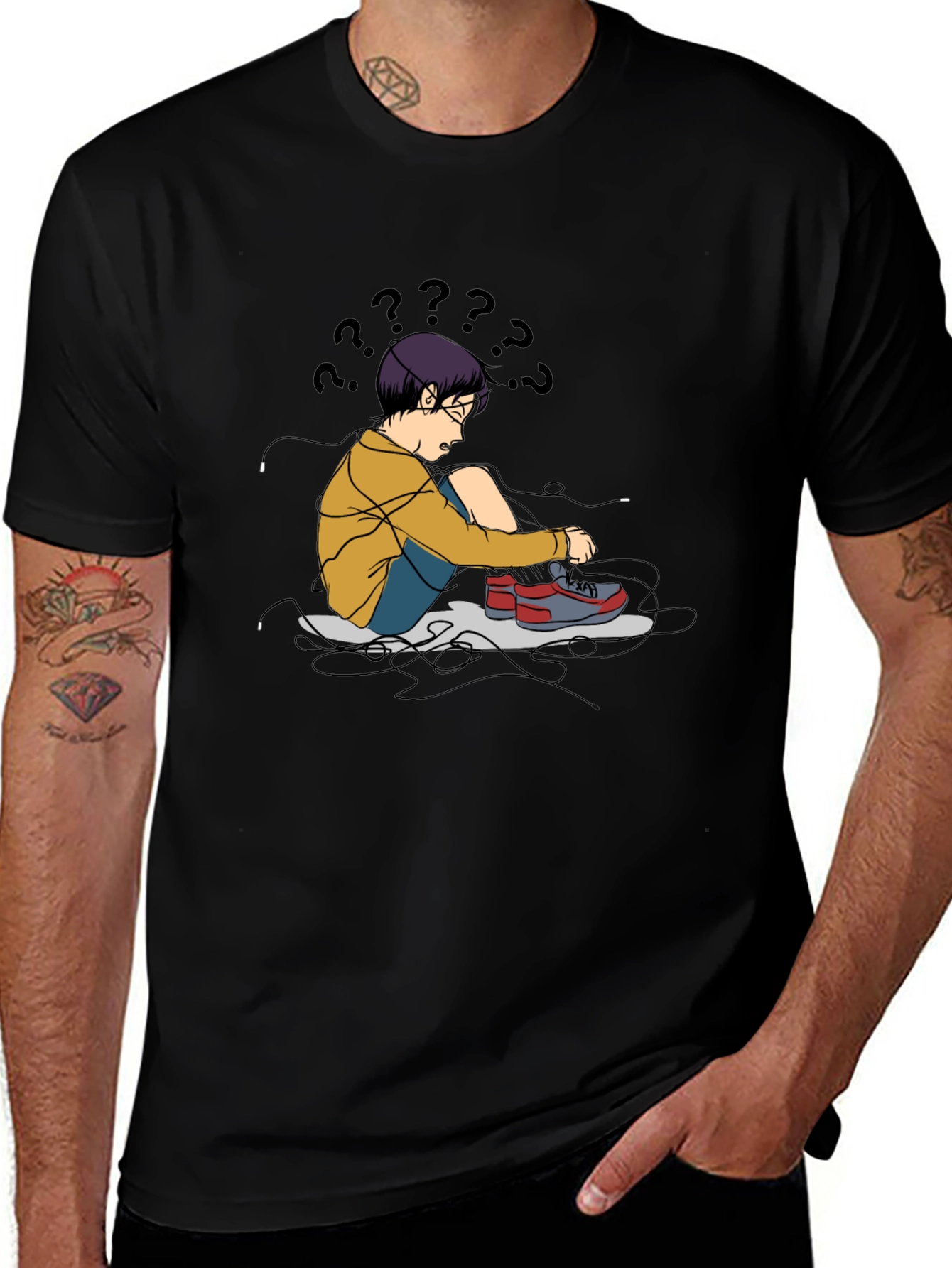 Confused Kid T-Shirt - Soft Cotton Graphic Tee