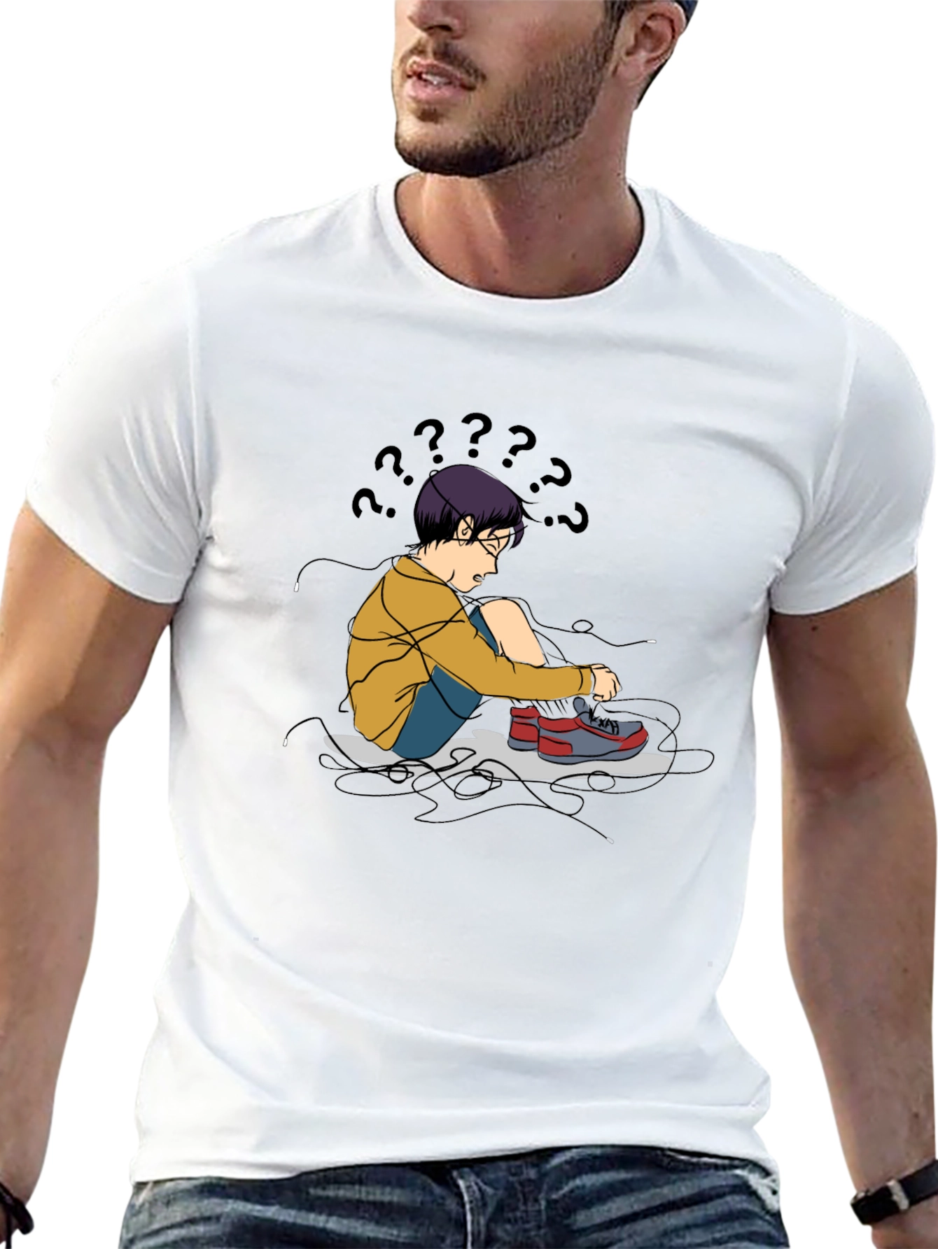 Confused Kid T-Shirt - Soft Cotton Graphic Tee