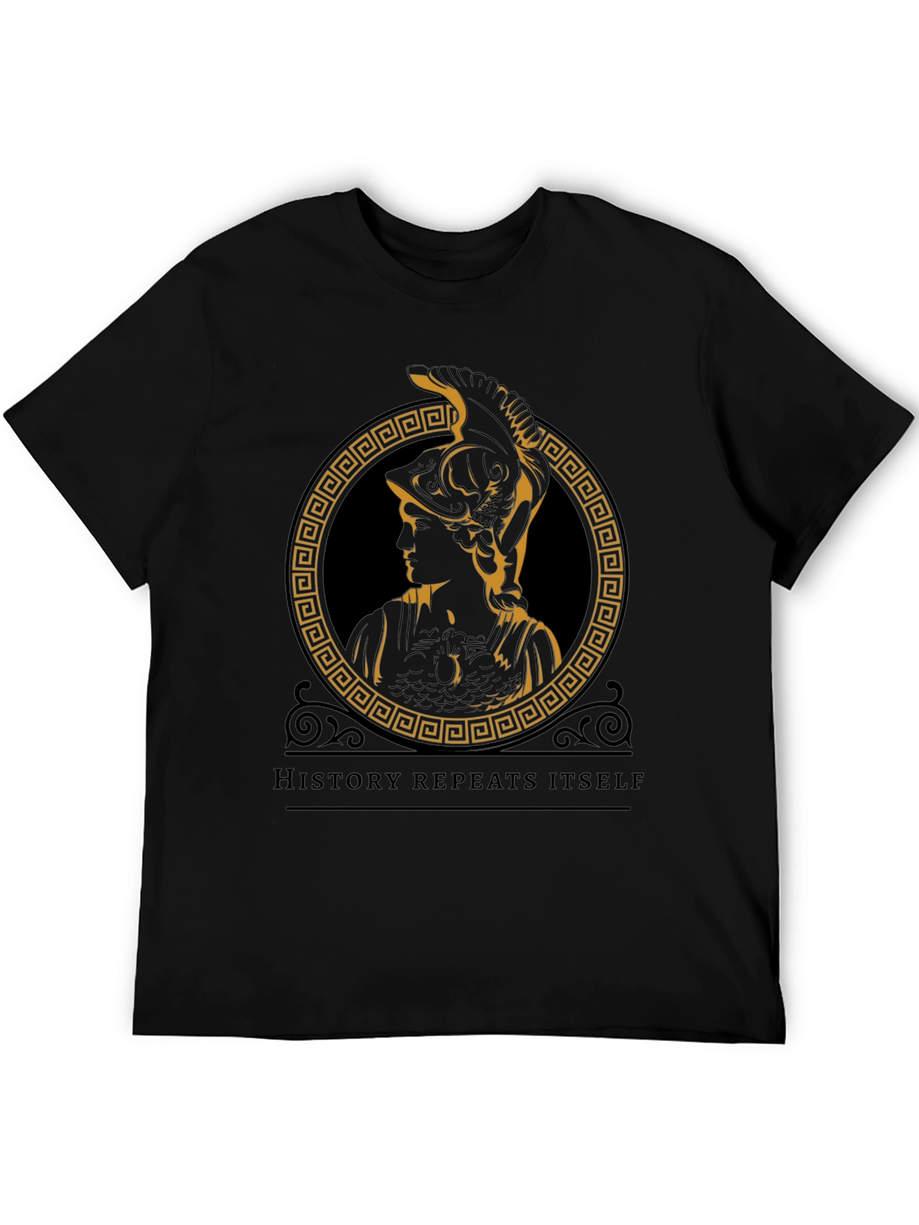 History Repeats T-Shirt - Greek Goddess Athena Design