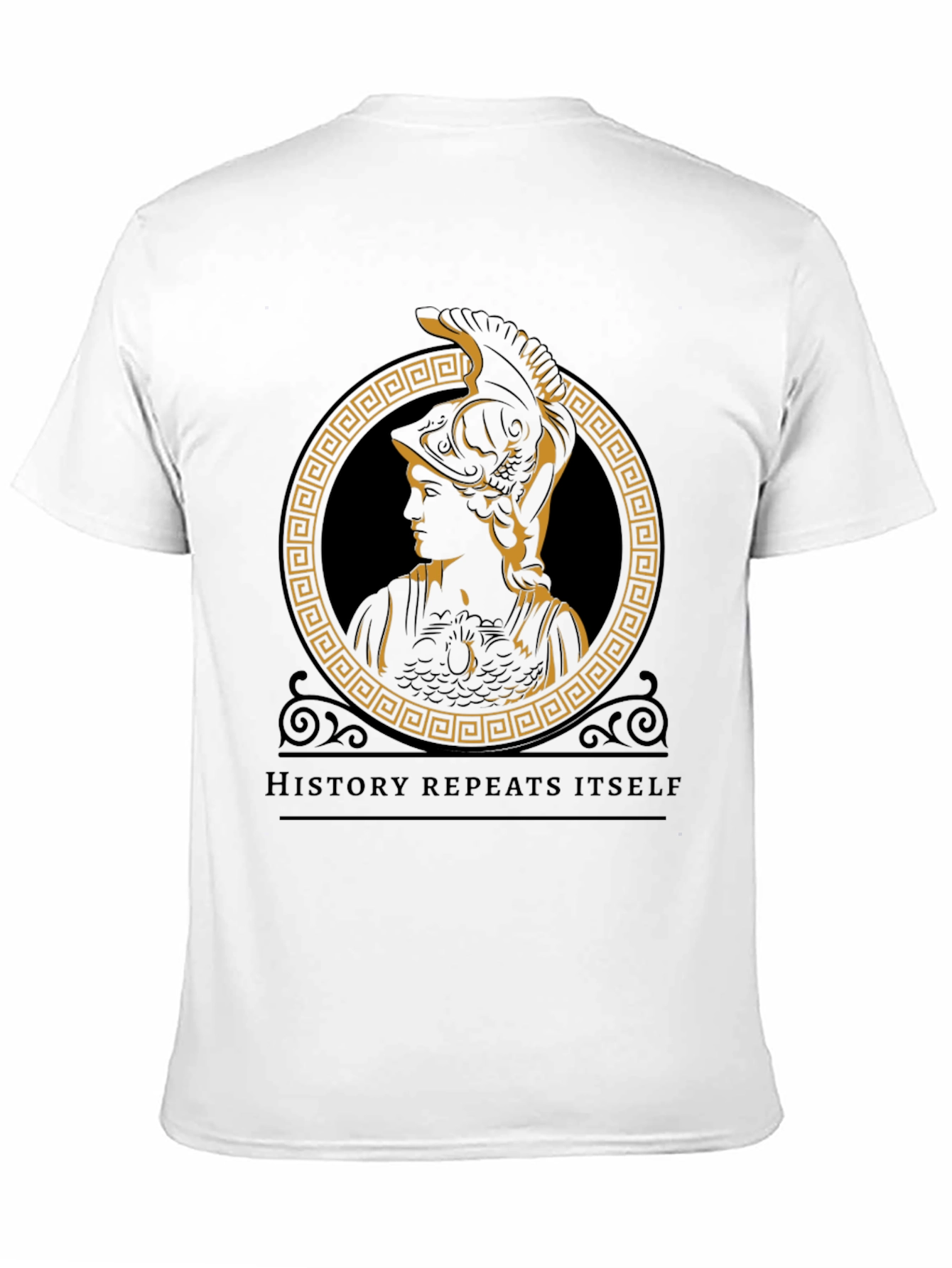 History Repeats T-Shirt - Greek Goddess Athena Design