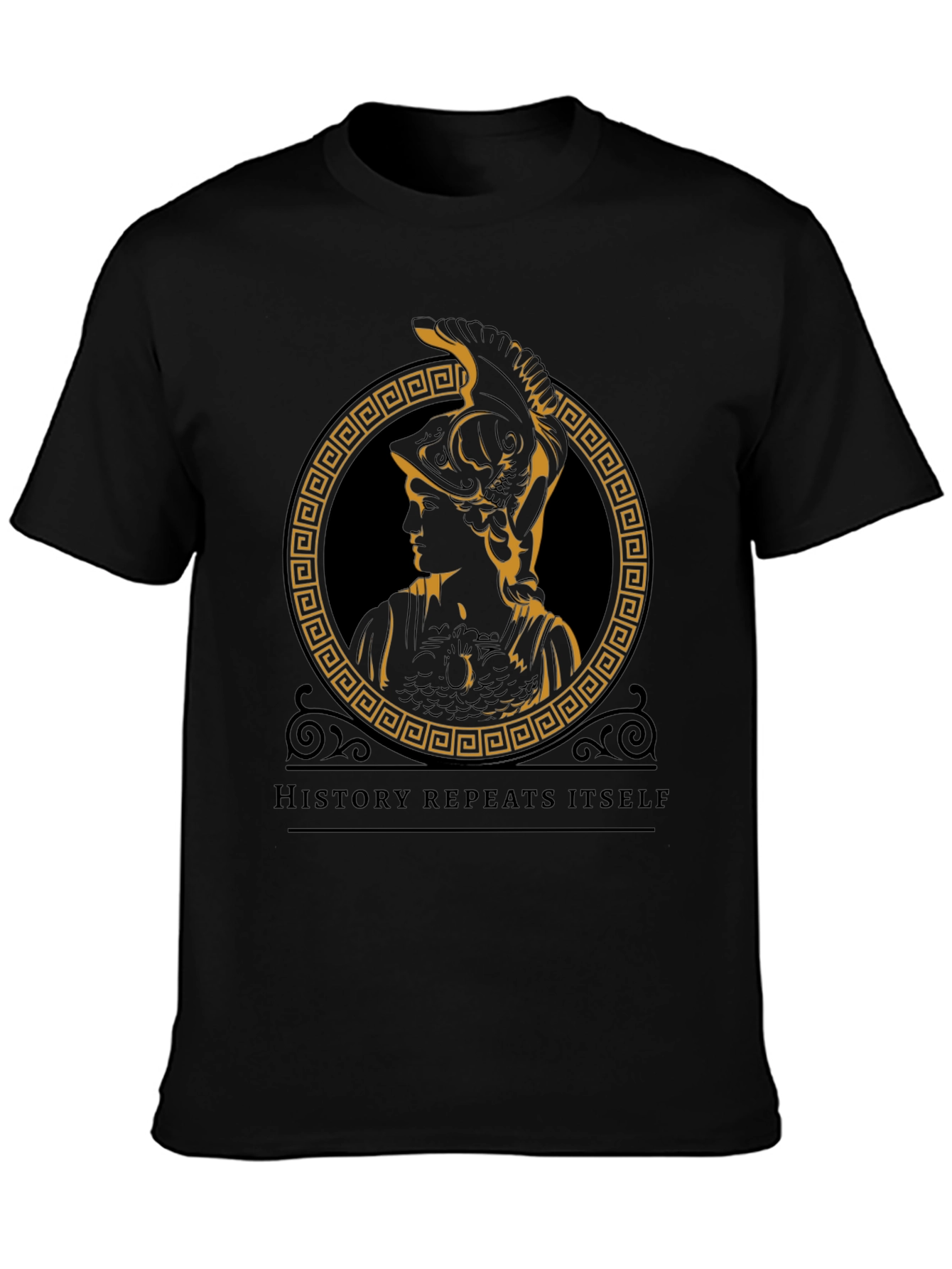History Repeats T-Shirt - Greek Goddess Athena Design