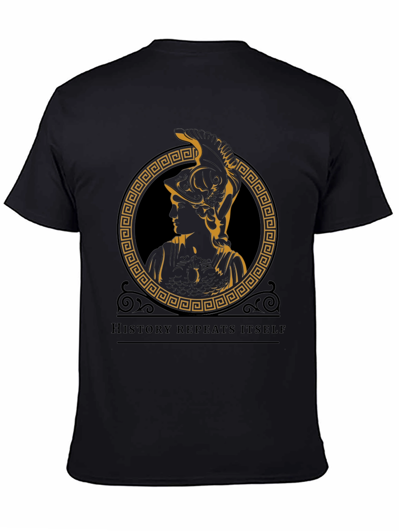 History Repeats T-Shirt - Greek Goddess Athena Design