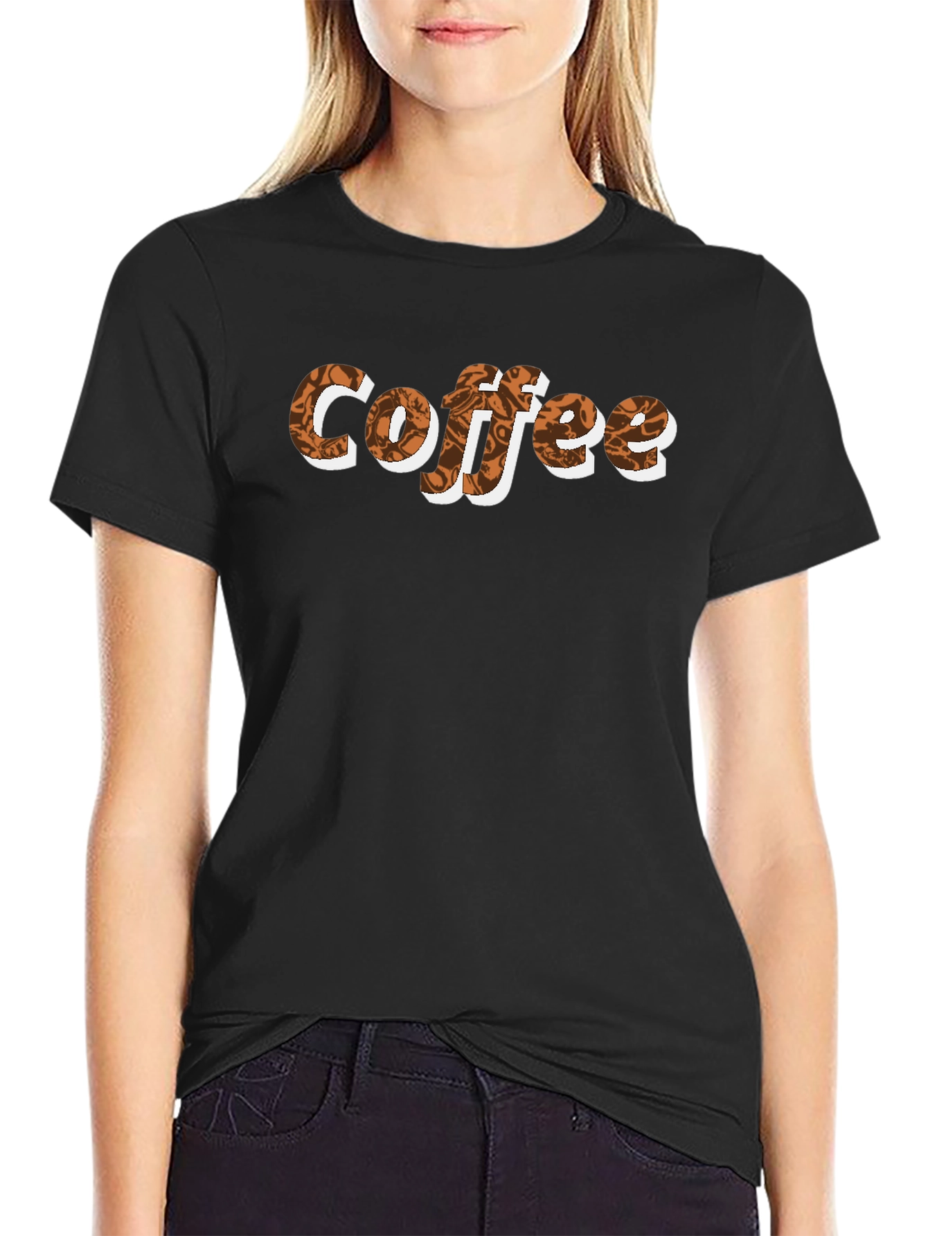 Coffee Lovers Graphic Tee - Black