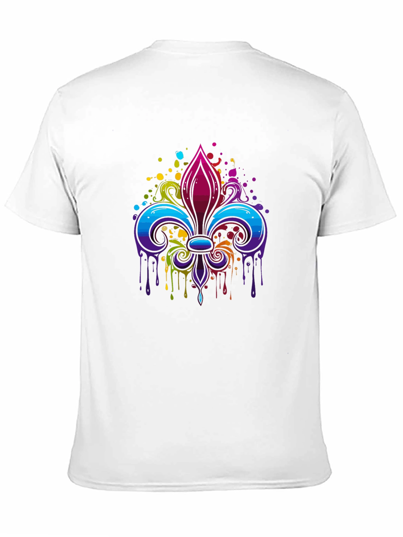 Colorful Fleur-de-lis Graphic Tee