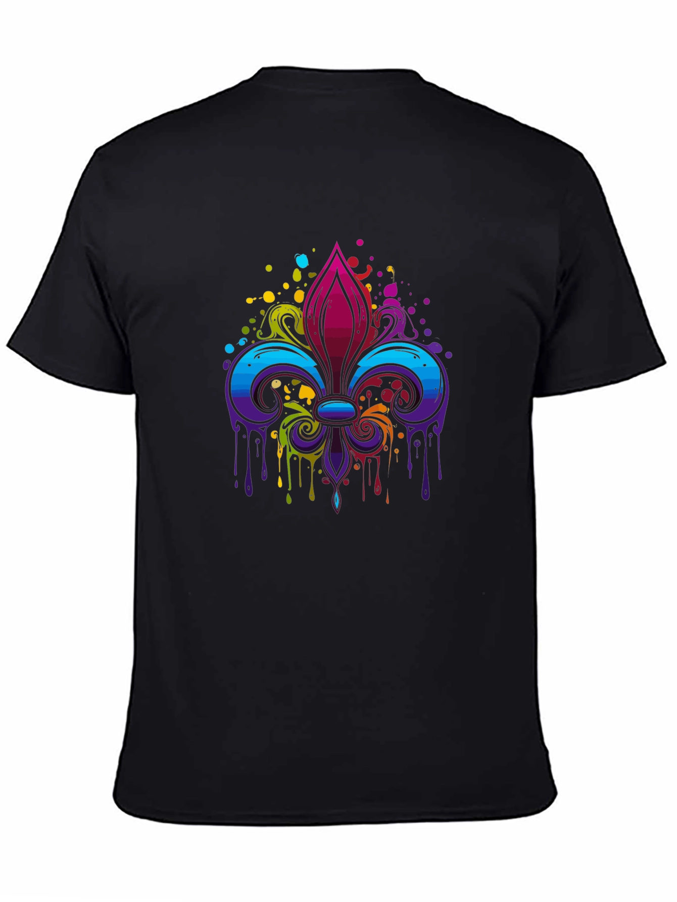 Colorful Fleur-de-lis Graphic Tee