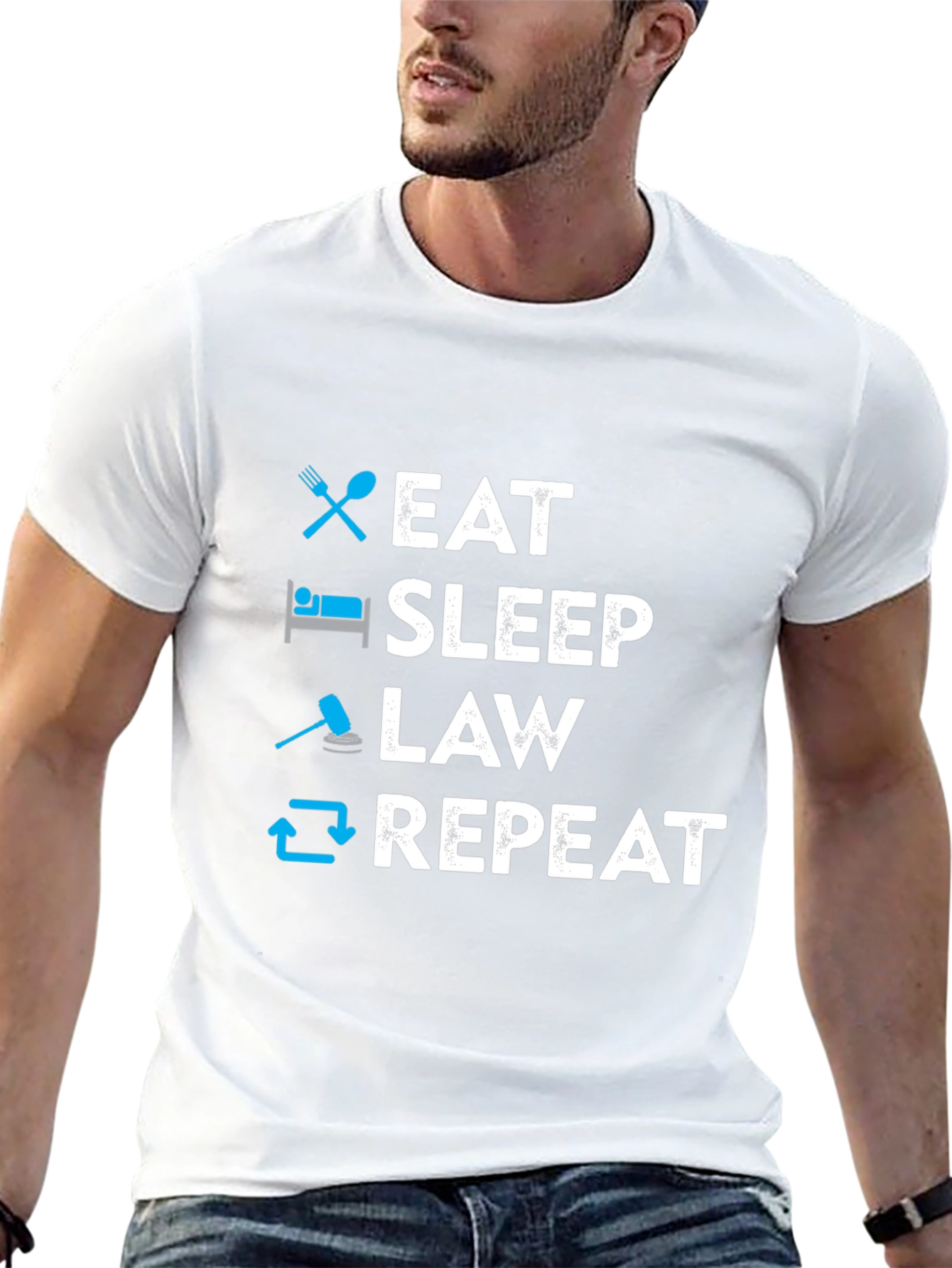 Eat Sleep Law Repeat T-Shirt