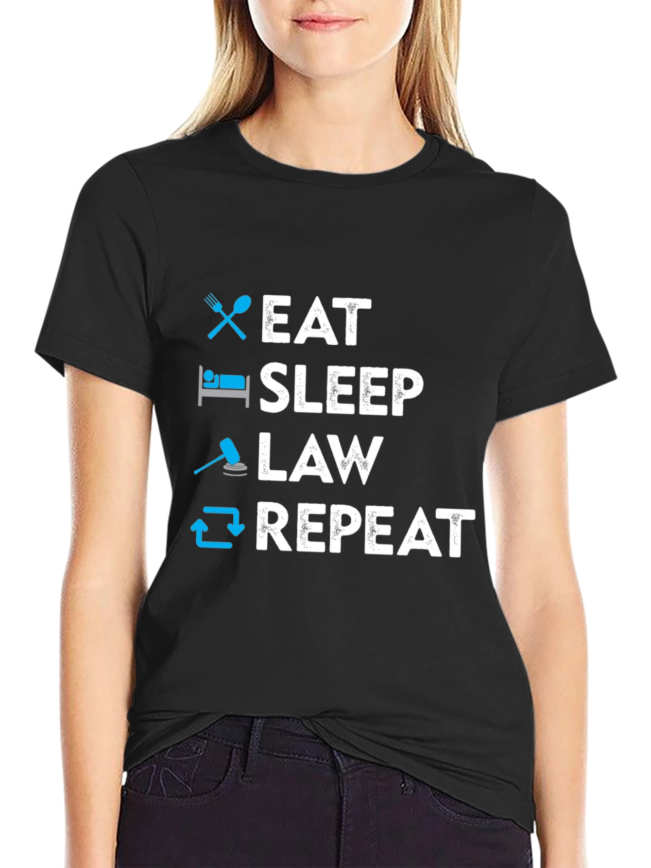Eat Sleep Law Repeat T-Shirt