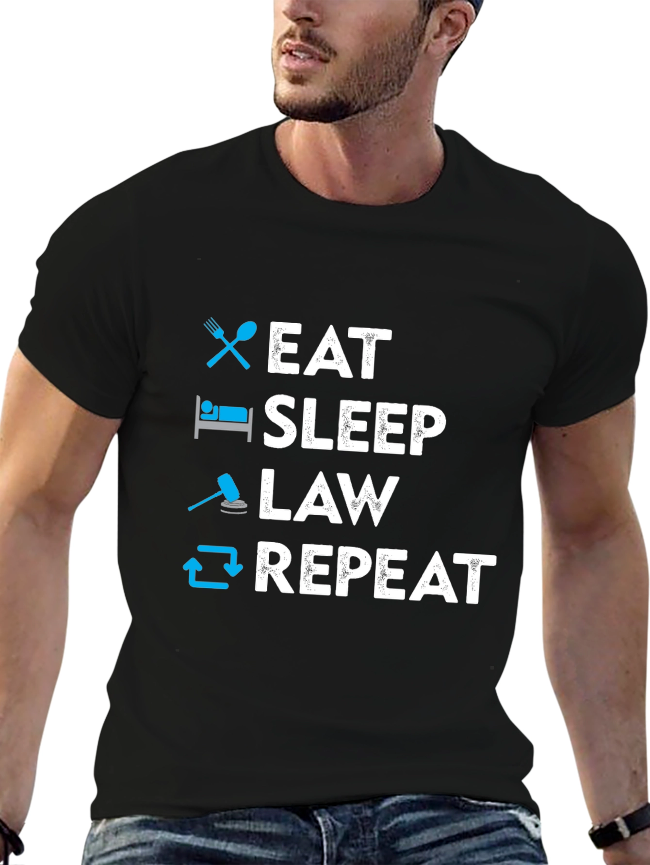 Eat Sleep Law Repeat T-Shirt
