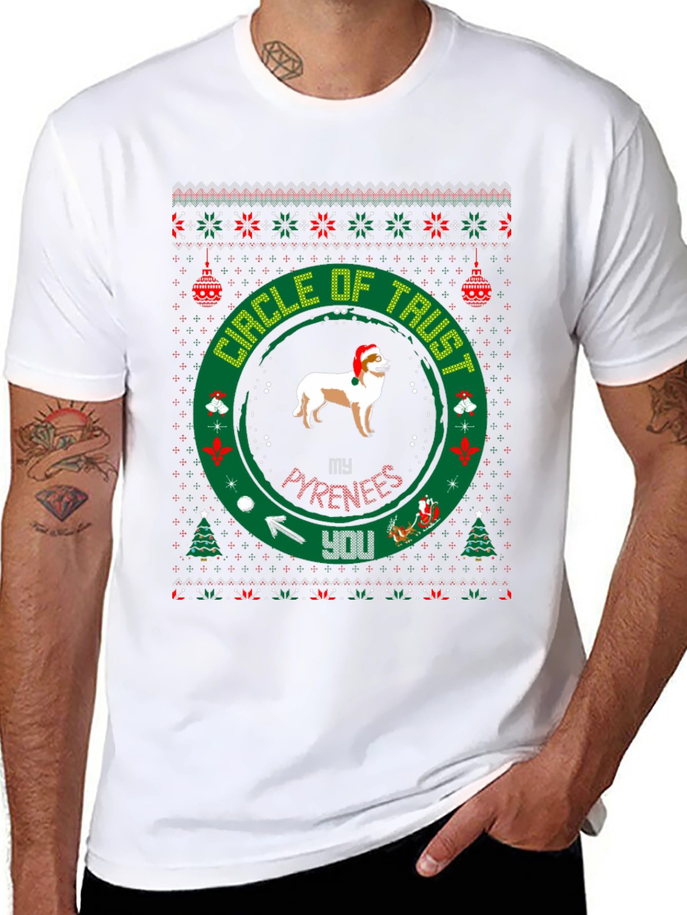 Christmas Pyrenees Circle of Trust T-Shirt