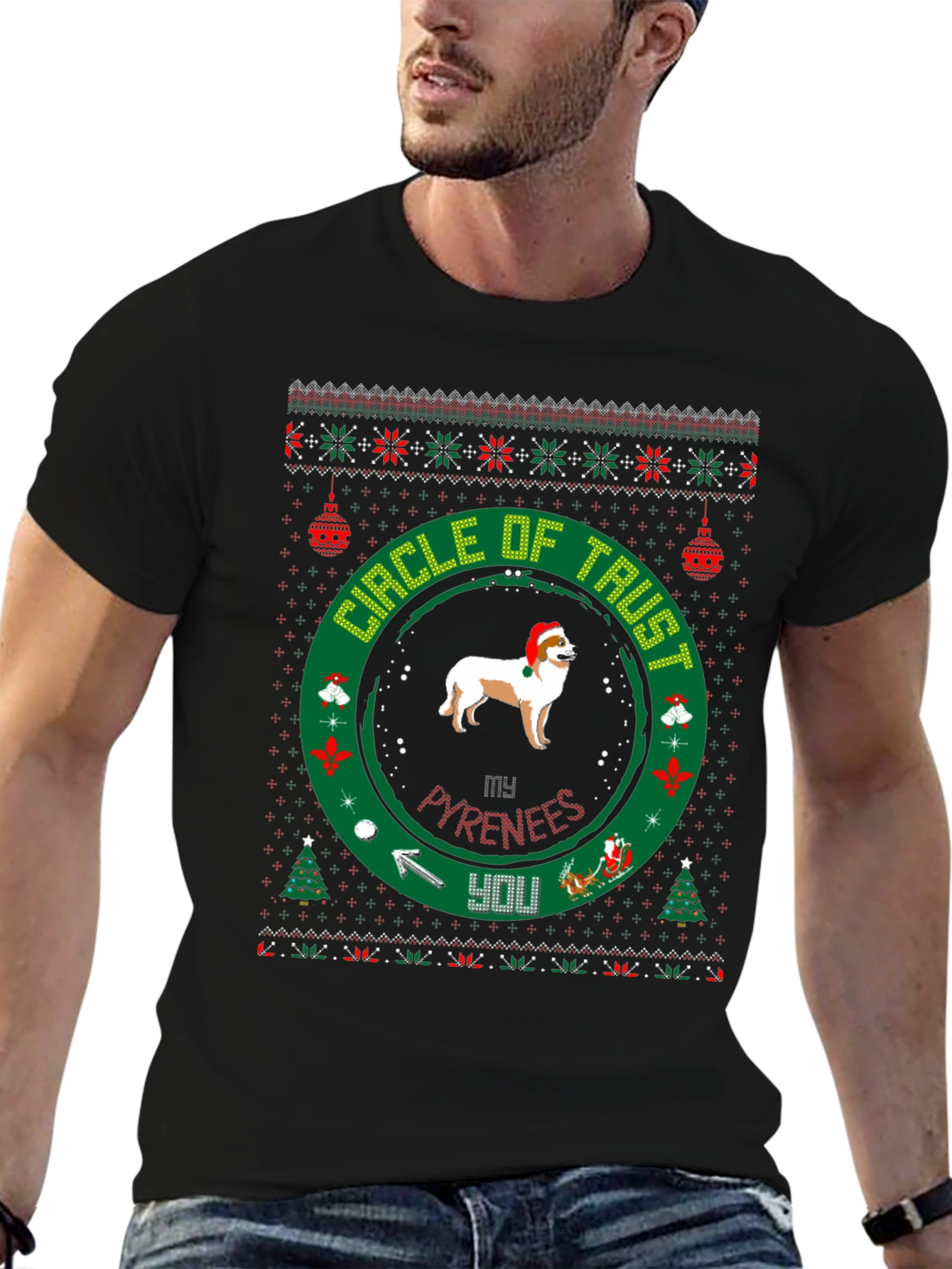 Christmas Pyrenees Circle of Trust T-Shirt