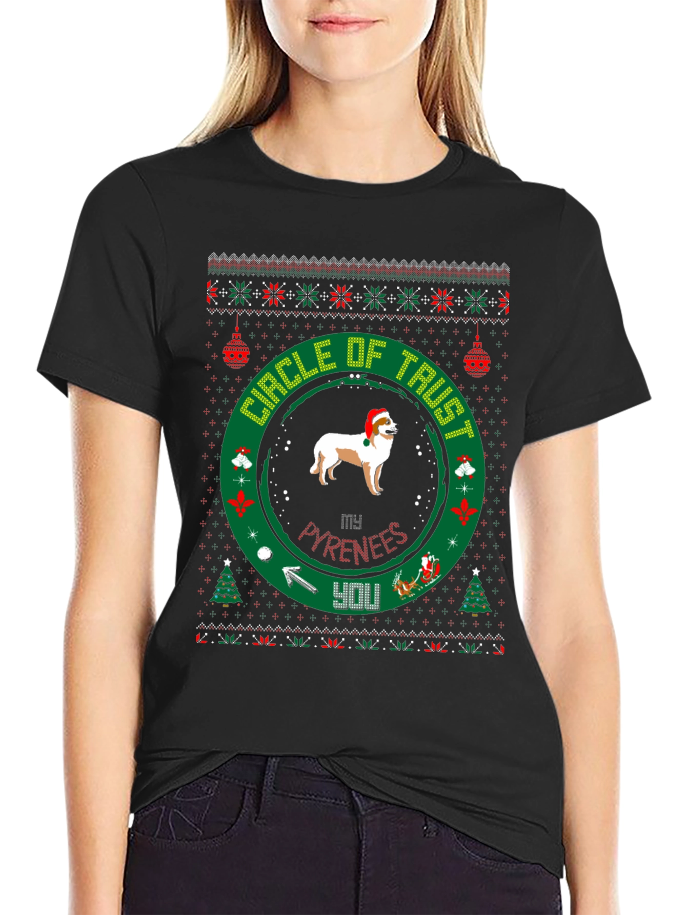 Christmas Pyrenees Circle of Trust T-Shirt