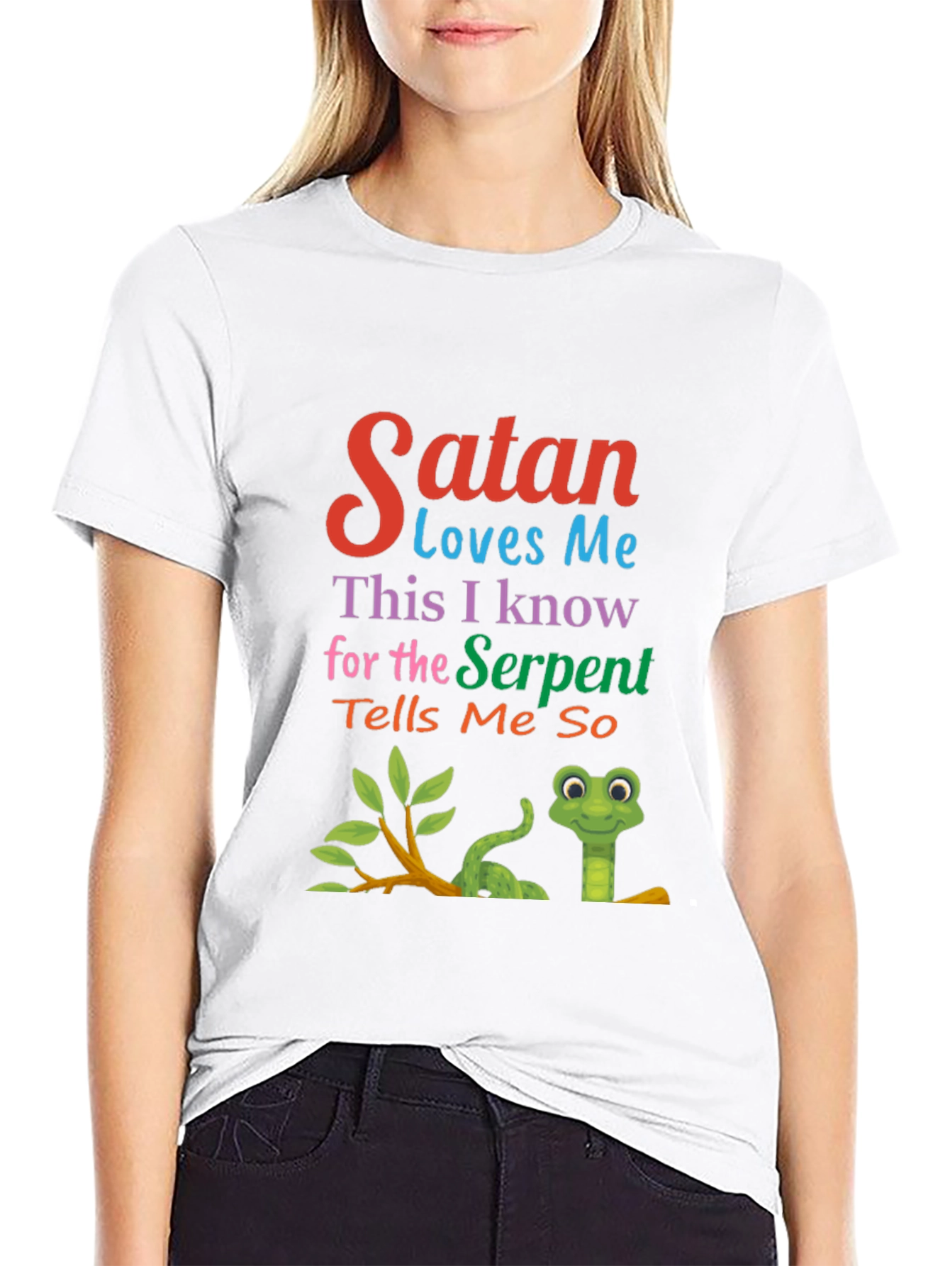 Satan Loves Me Graphic Tee