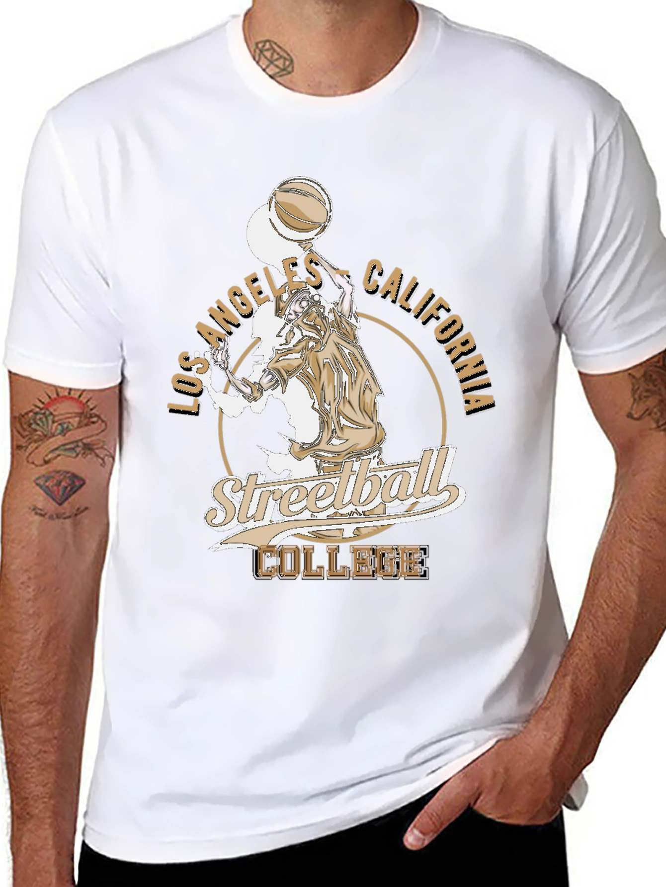 Los Angeles Streetball College Graphic Tee