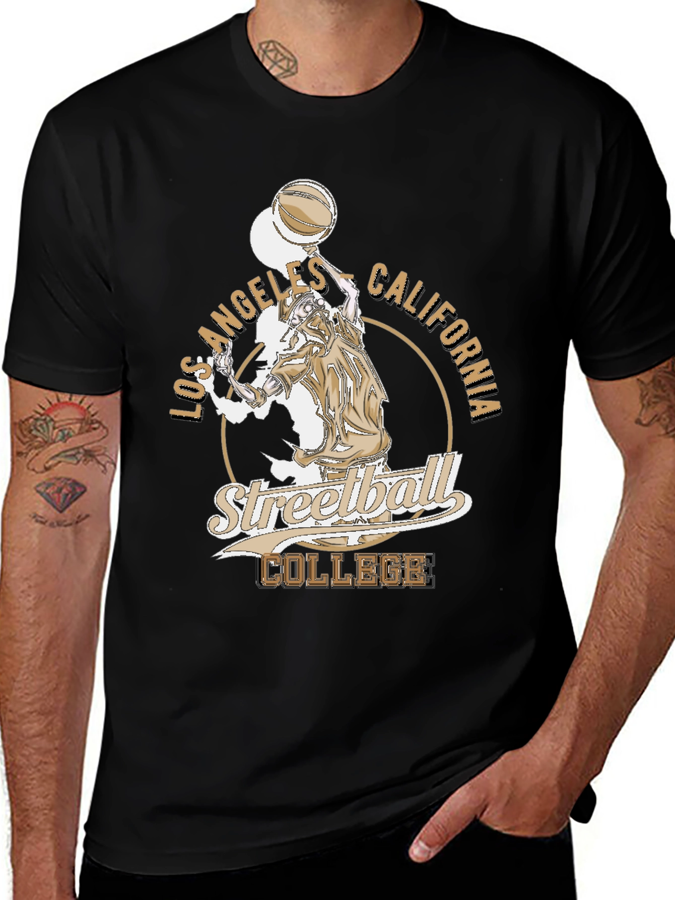 Los Angeles Streetball College Graphic Tee