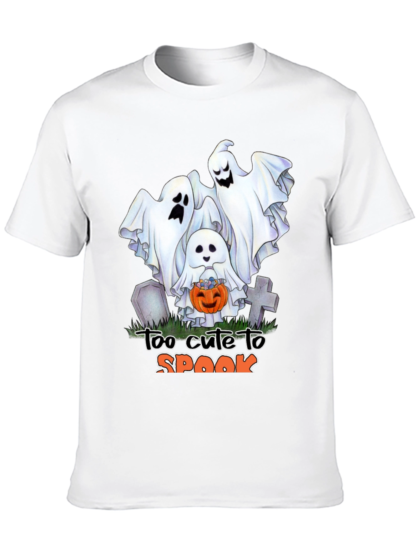Cute Halloween Ghost T-Shirt: Too Cute to Spook