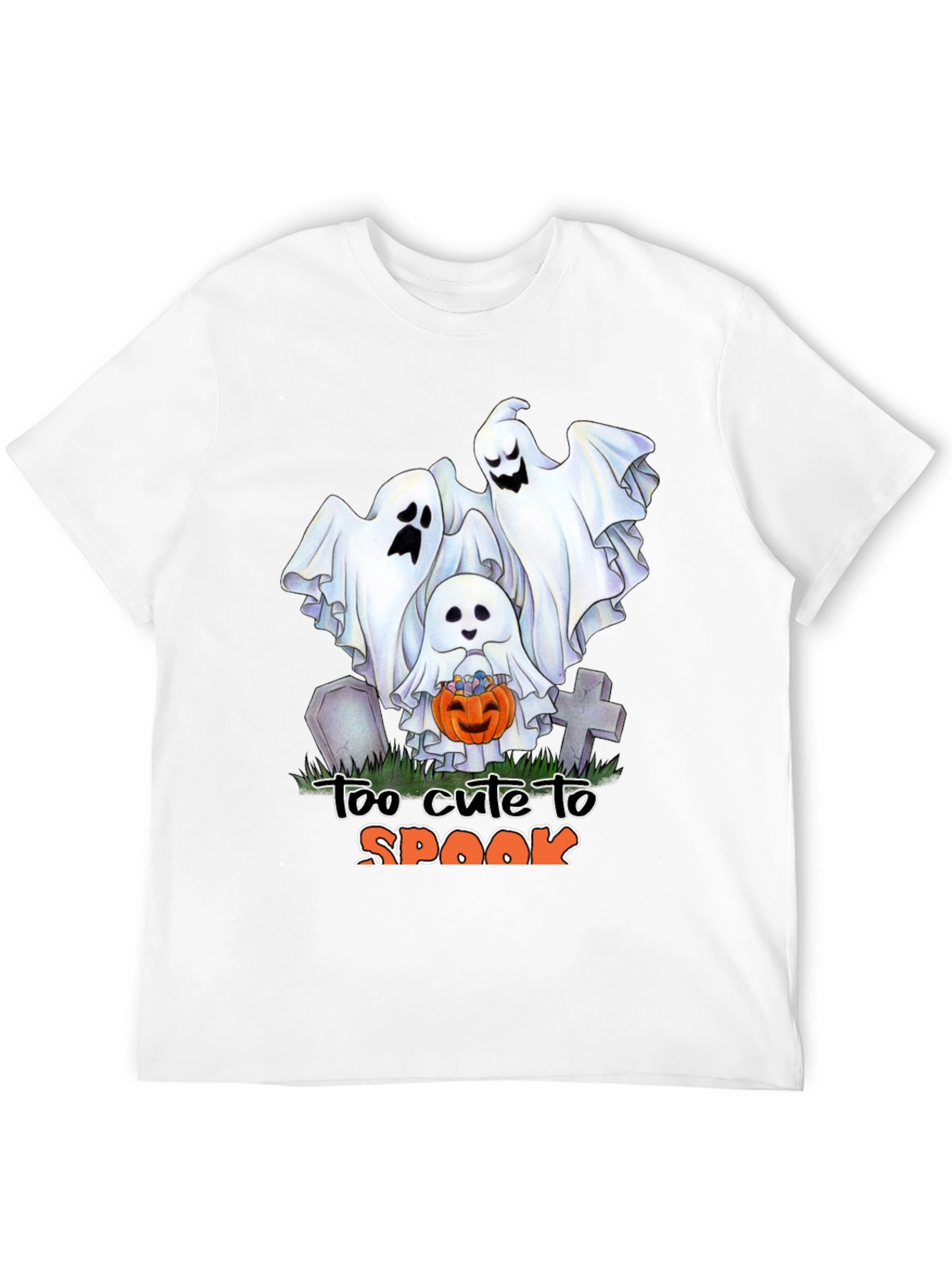 Cute Halloween Ghost T-Shirt: Too Cute to Spook
